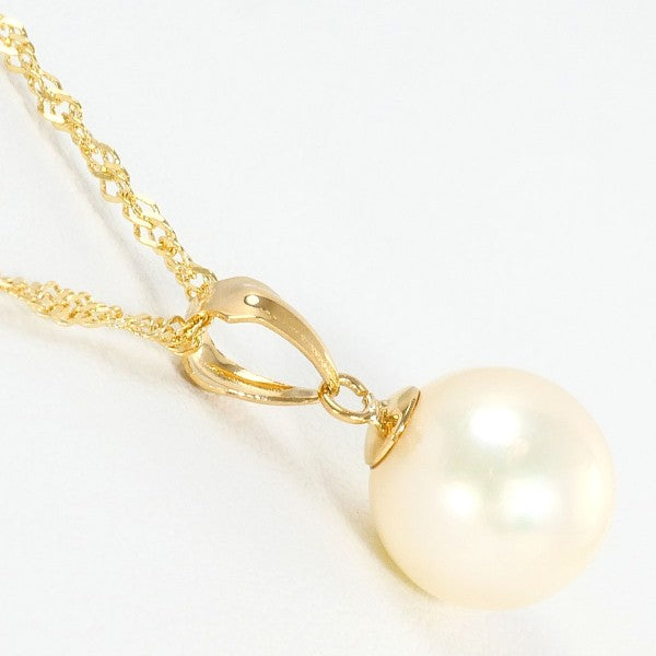 18K Yellow Gold Pearl Necklace for Women - Elegant Cultured Pearl Jewelry Gift for Wedding, Anniversary & Special Occasions