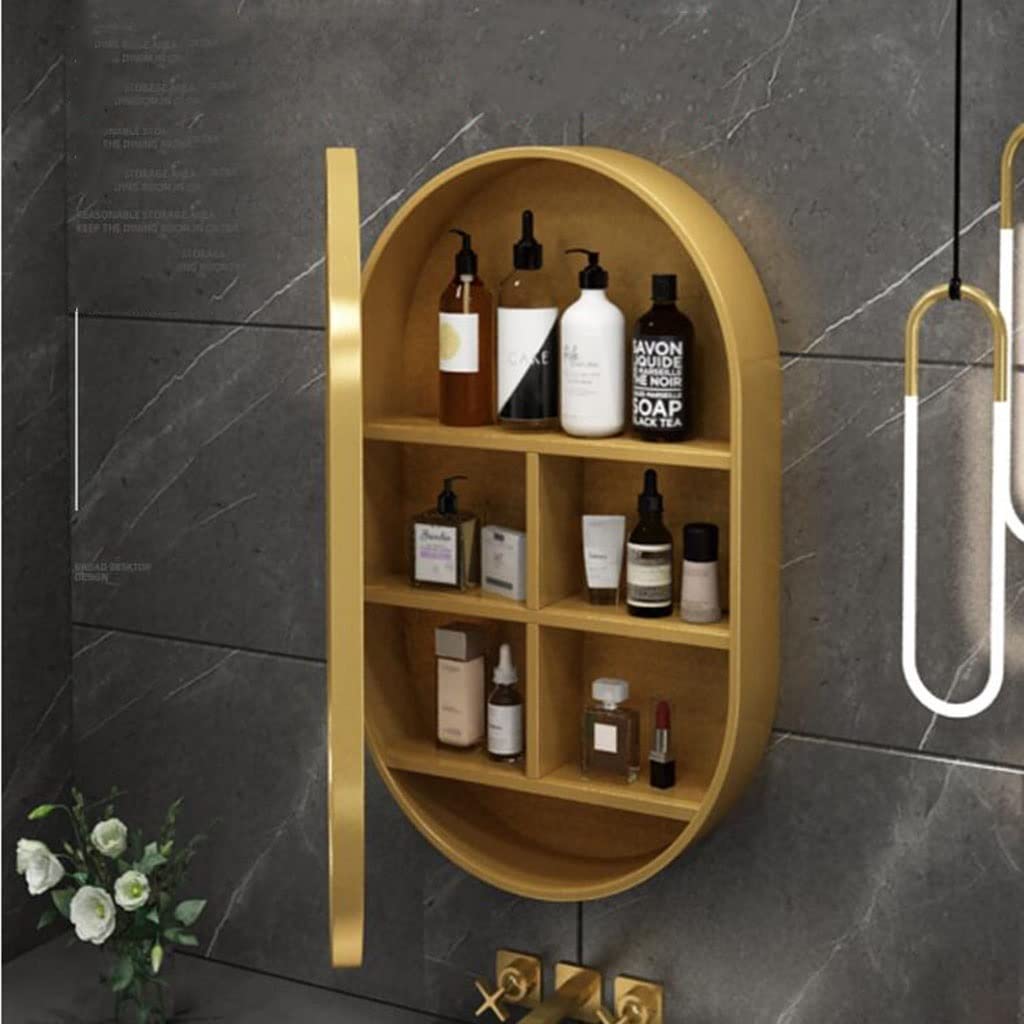 Wall-Mounted Wood Vanity Mirror Cabinet for Bathroom & Bedroom Storage