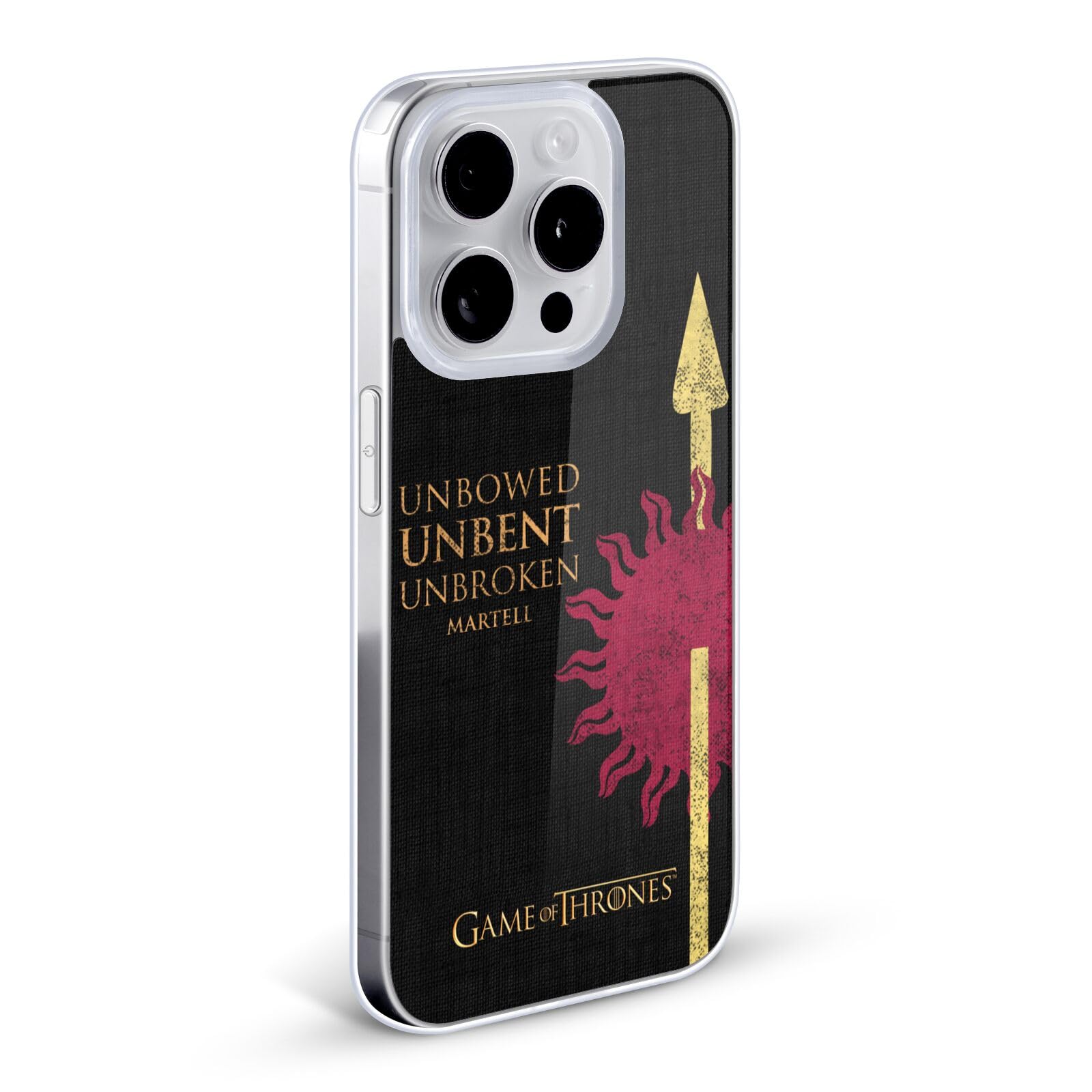 Official HBO Game of Thrones Martell House Soft Gel Phone Case for iPhone 7 Plus/8 Plus - Durable Protection with House Mottos Design - Perfect for Fans, Cosplay & Collectors