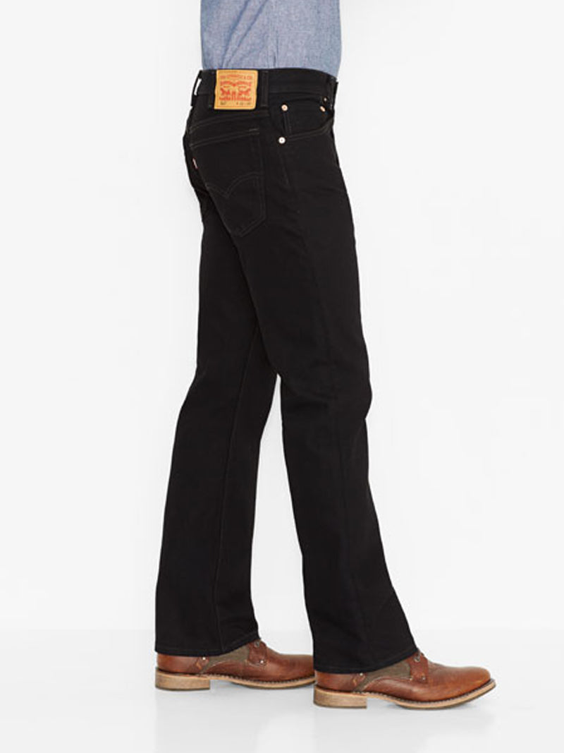 Levi's 517 Men's Slim Fit Bootcut Jeans - Mid Rise, Black Denim Pants for Casual Wear & Everyday Style | Perfect for Work, Date Night & Western Looks