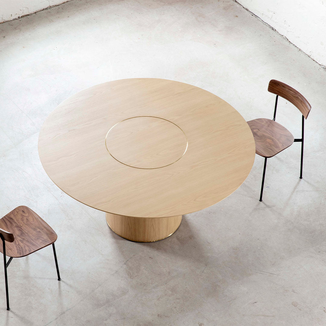 Modern Crawford Dining Table - Solid Wood Kitchen Table for 6 - Perfect for Family Dinners & Entertaining Guests