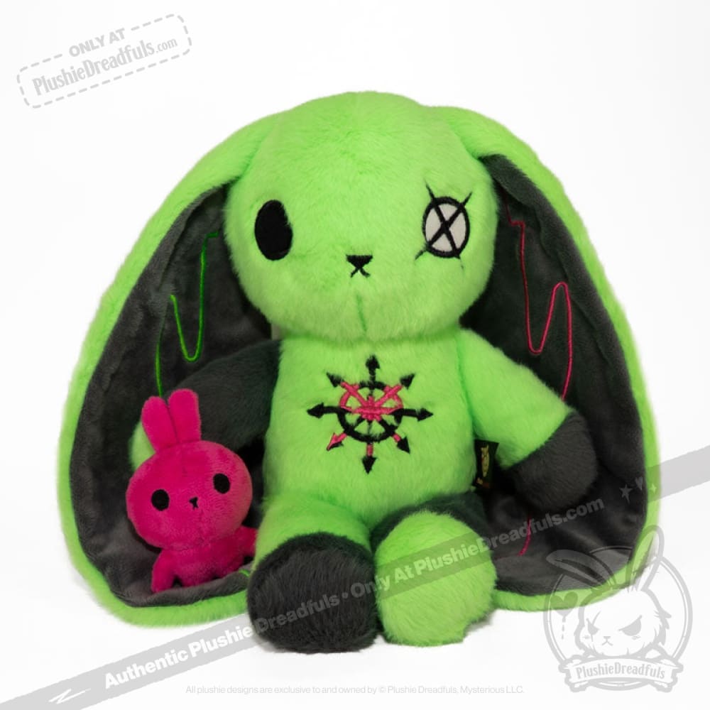 Plushie Dreadfuls ADHD Rabbit Extra Chaos Edition - Soft Stuffed Animal Toy for Kids & Adults | Perfect for Anxiety Relief, ADHD Support & Emotional Comfort