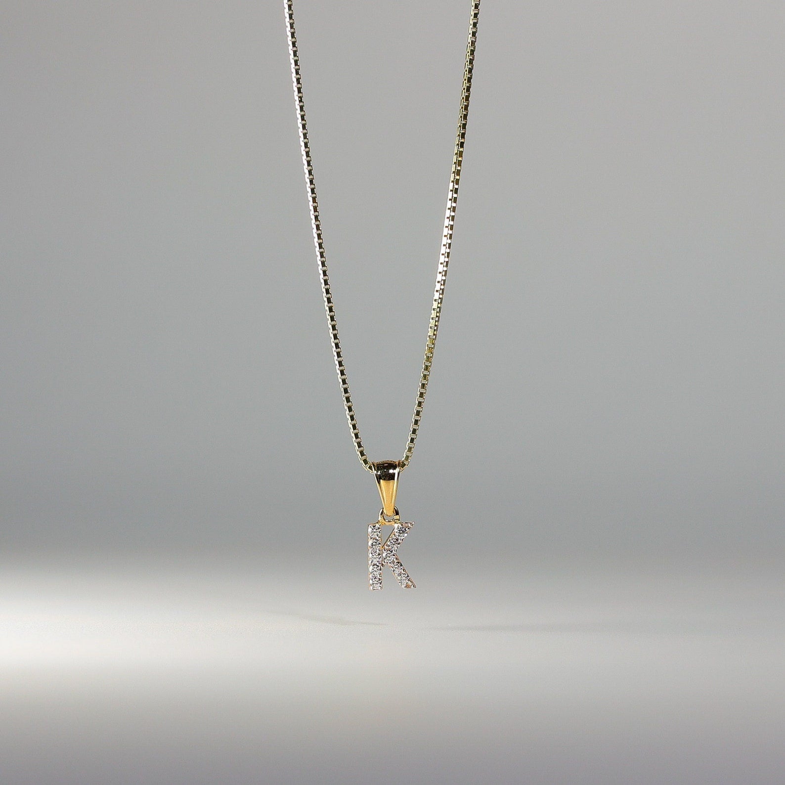 Gold Cubic Zirconia Letter K Pendant Necklace - Elegant Initial Jewelry for Women | Perfect Gift for Birthday, Anniversary & Valentine's Day