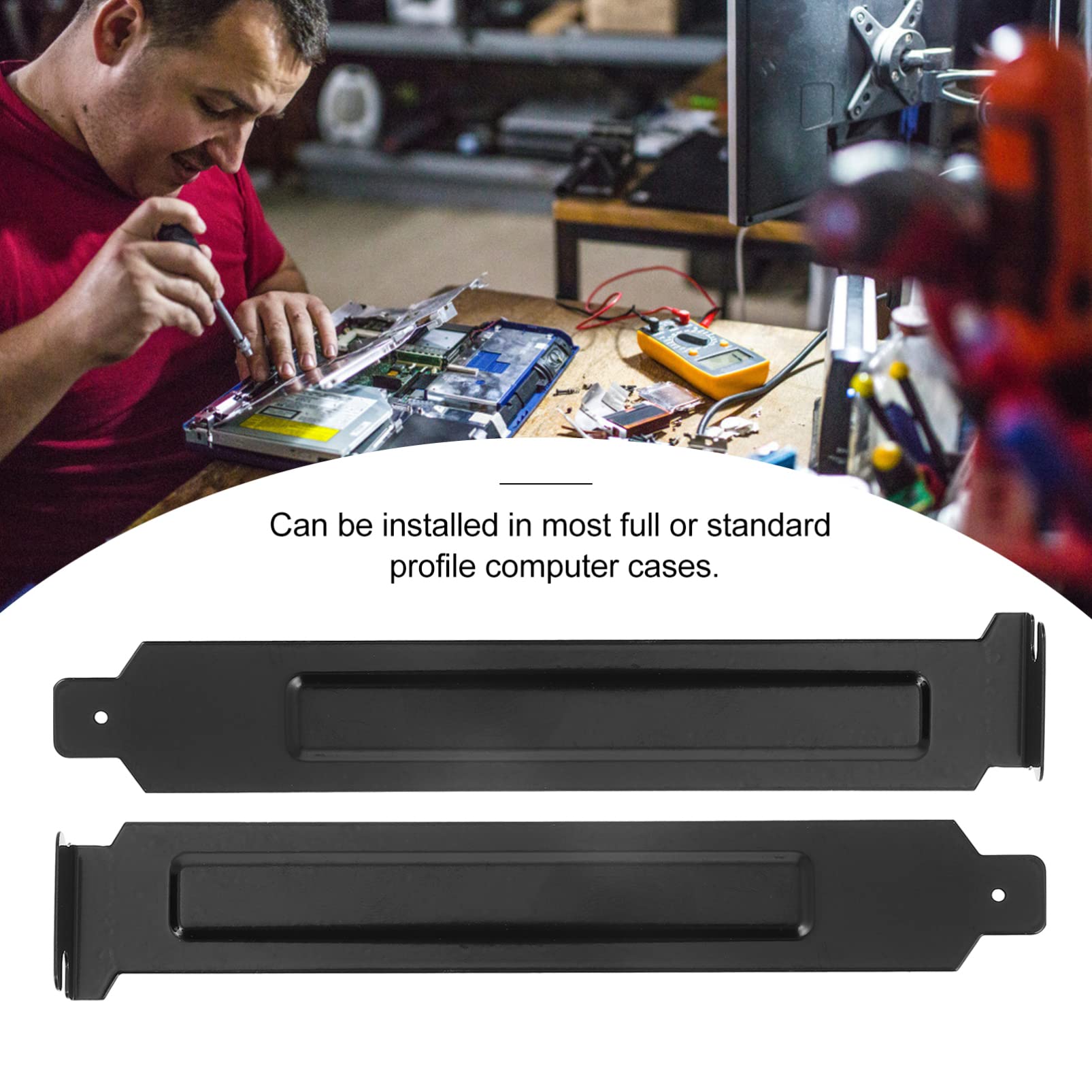 20PCS Stainless Steel PC Case Slot Covers - Expansion Blank Plates for Computer Chassis Back Panel | Durable Metal Computer Accessory for Gaming PC, Workstation & Home Office Setup | Perfect for Cable Management & Dust Protection