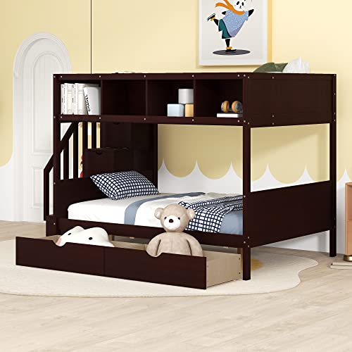 Espresso/With Shelf & Drawer