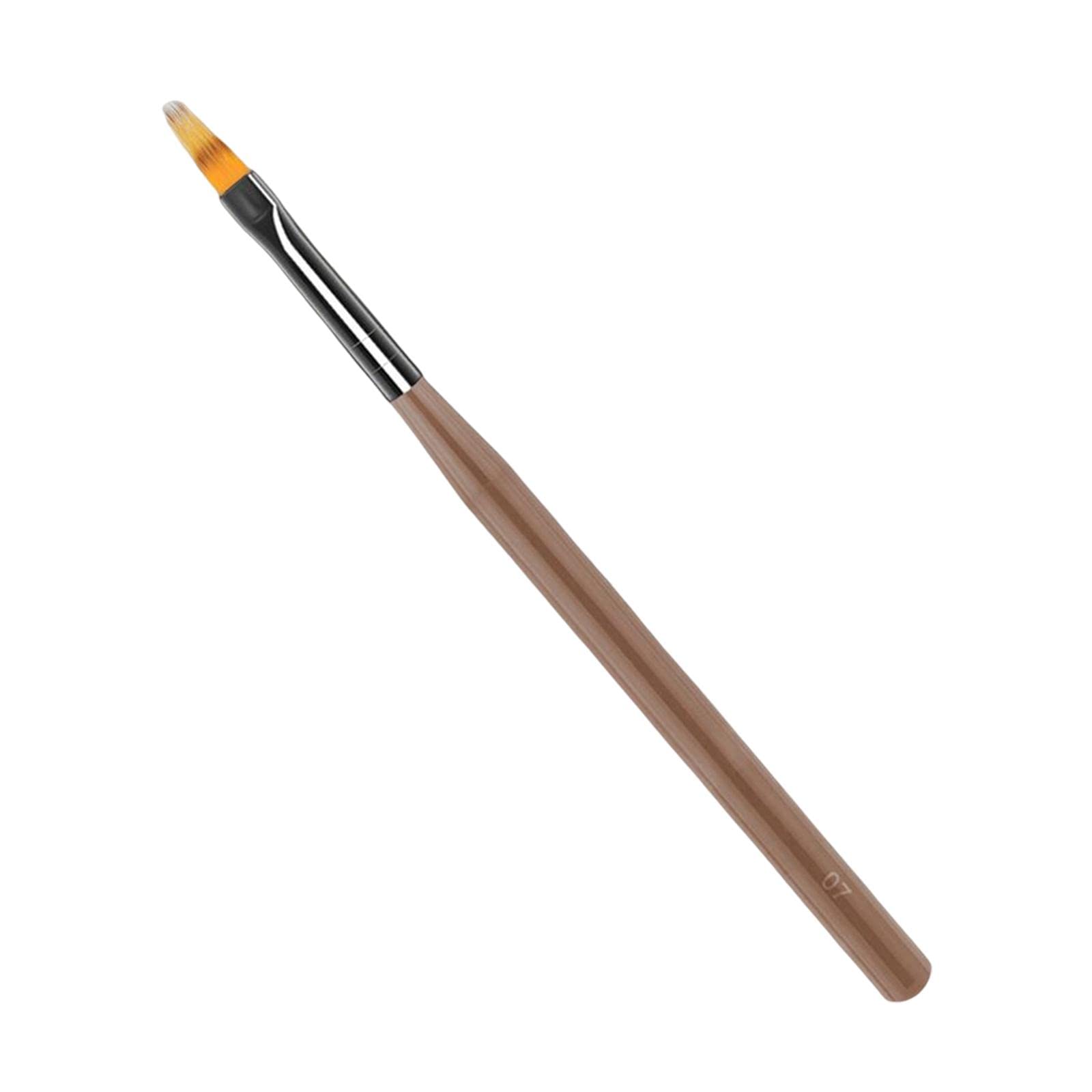 Milageto Professional Nail Art Brush Set - 7-Piece Nail Drawing Pen Kit for Salon & Home DIY Manicures (16.3cm Length) | Perfect for Gel Polish, Acrylic Nails & Detailed Nail Designs