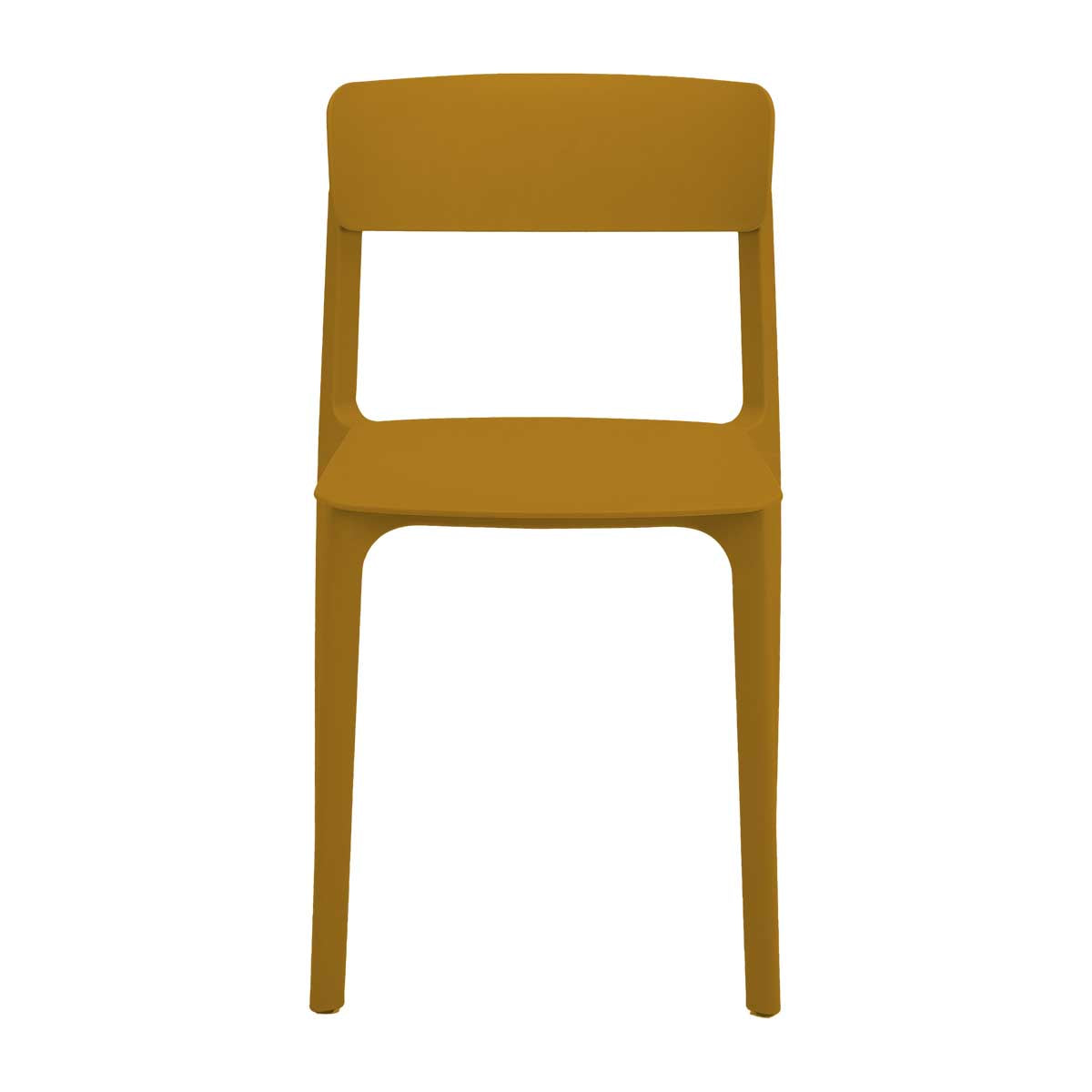 Modern Clay Stacking Dining Chair - Lightweight, Durable & Space-Saving Stackable Chairs for Kitchen, Restaurant, Cafe & Outdoor Use