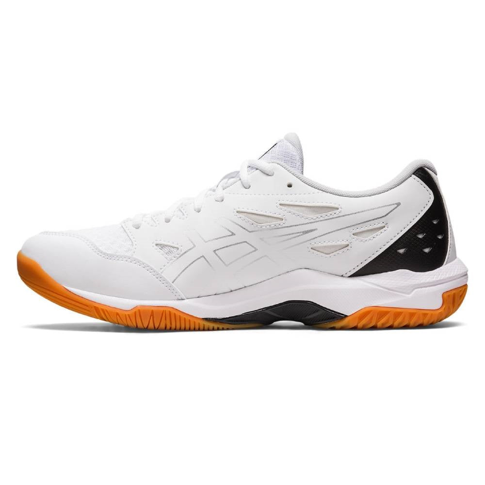 ASICS Gel Rocket 11 Men's Volleyball Shoes - Lightweight Indoor Court Sneakers for Badminton, Squash & Gym Training (White/Silver) - Perfect for Sports & Casual Wear