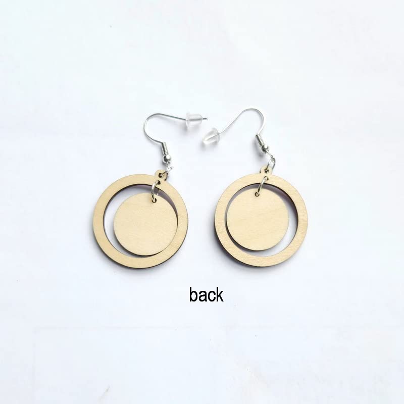 Wooden Sports Ball Drop Earrings - Football, Basketball, Baseball, Soccer & Volleyball Hollow Print Dangle Earrings for Women - Perfect Gift for Sports Fans & Players - Great for Holidays, Games & Casual Wear