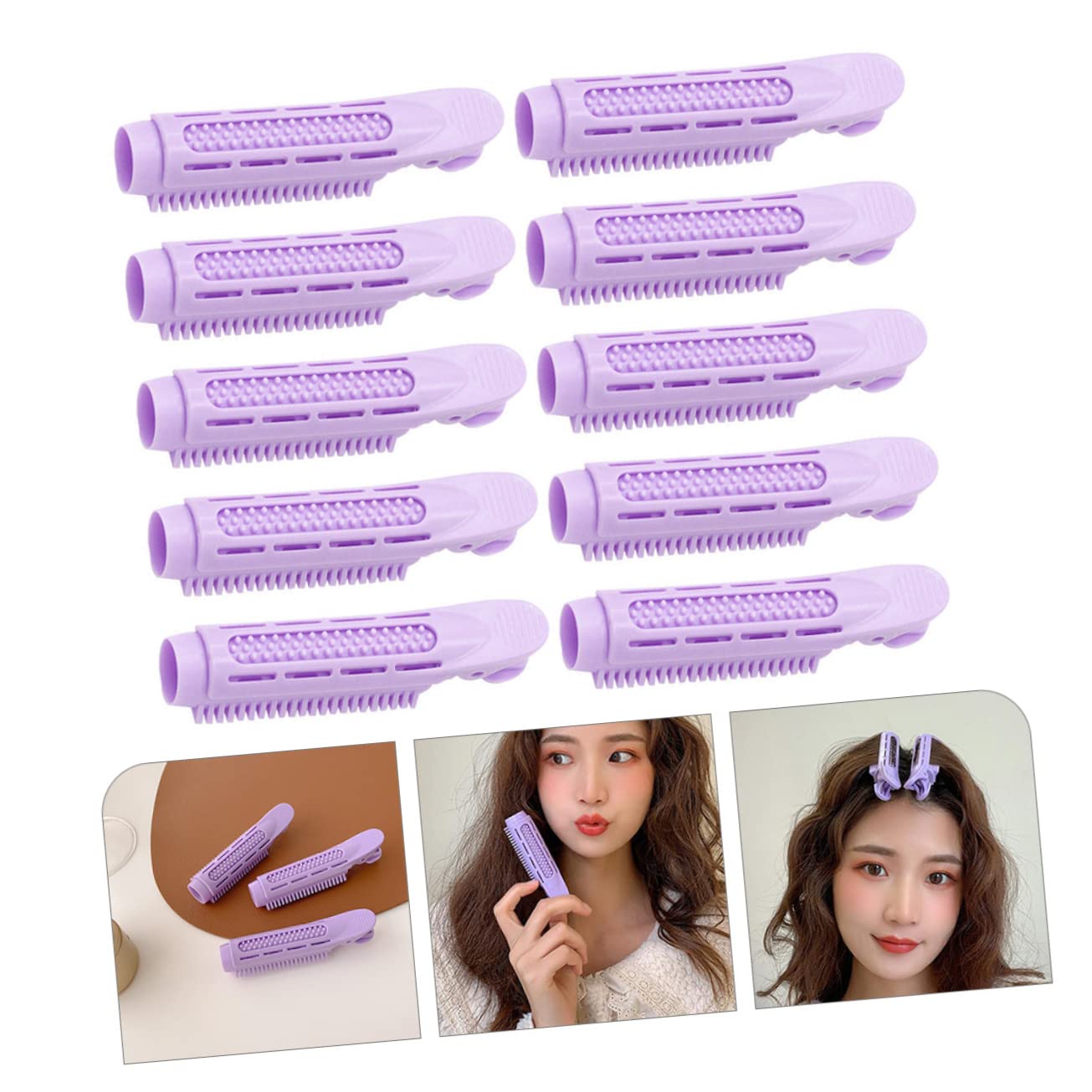 FOMIYES Hair Rollers for Short Hair - Volumizing Roller Clips & Grip Clips for Salon-Quality Styling | Perfect for Home Use, Parties & Special Occasions