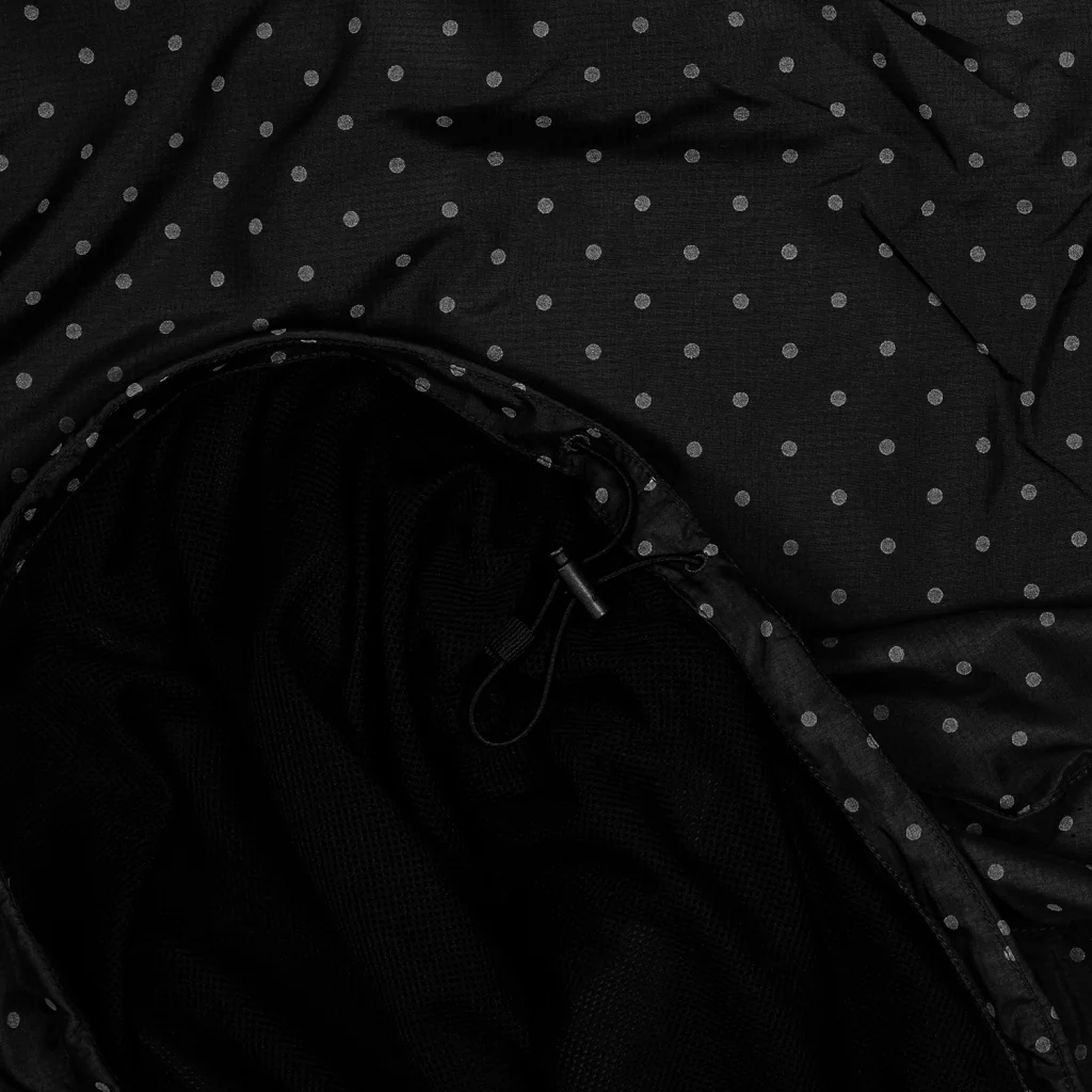 SAYSKY Women's Reflective Polka Dot Running Jacket - Lightweight Waterproof Windbreaker for Outdoor Jogging, Cycling & Night Safety