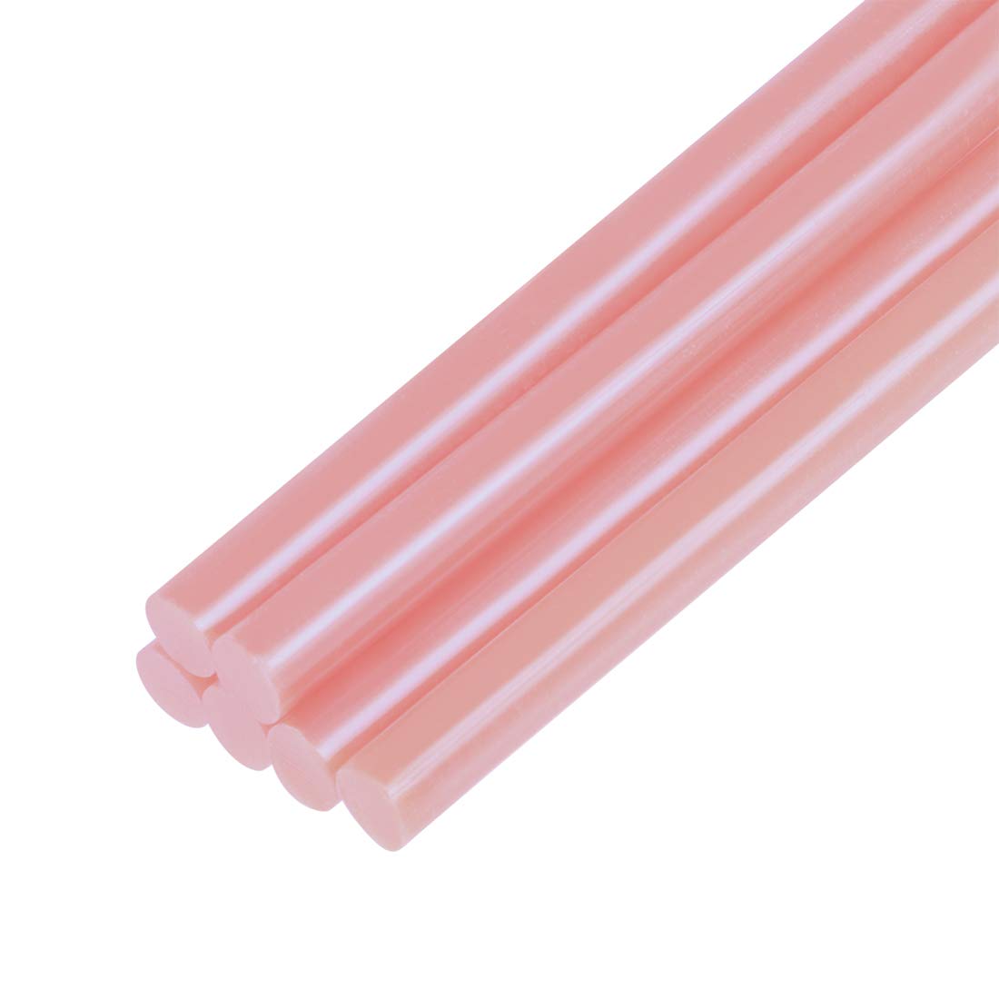 uxcell Mini Hot Glue Sticks for Glue Gun - 0.27 x 4 Inch Light Red Adhesive (6 Pack) - Perfect for DIY Crafts, Home Repairs & School Projects