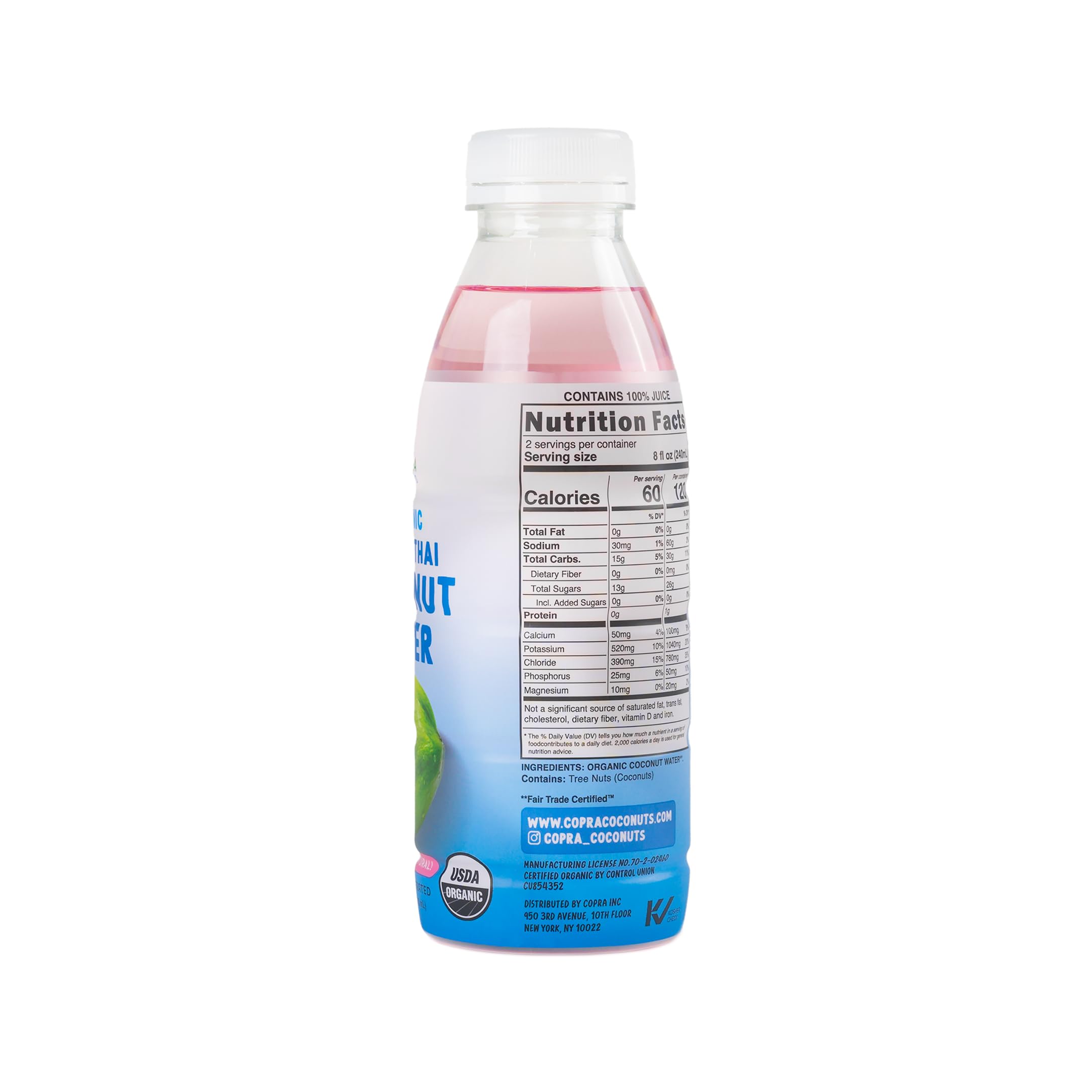 Organic Frozen Young Thai Coconut Water - 100% Pure, Vegan, Non-GMO, Gluten-Free | Case of 6 x 16oz Bottles | Perfect for Hydration, Smoothies & Post-Workout Recovery