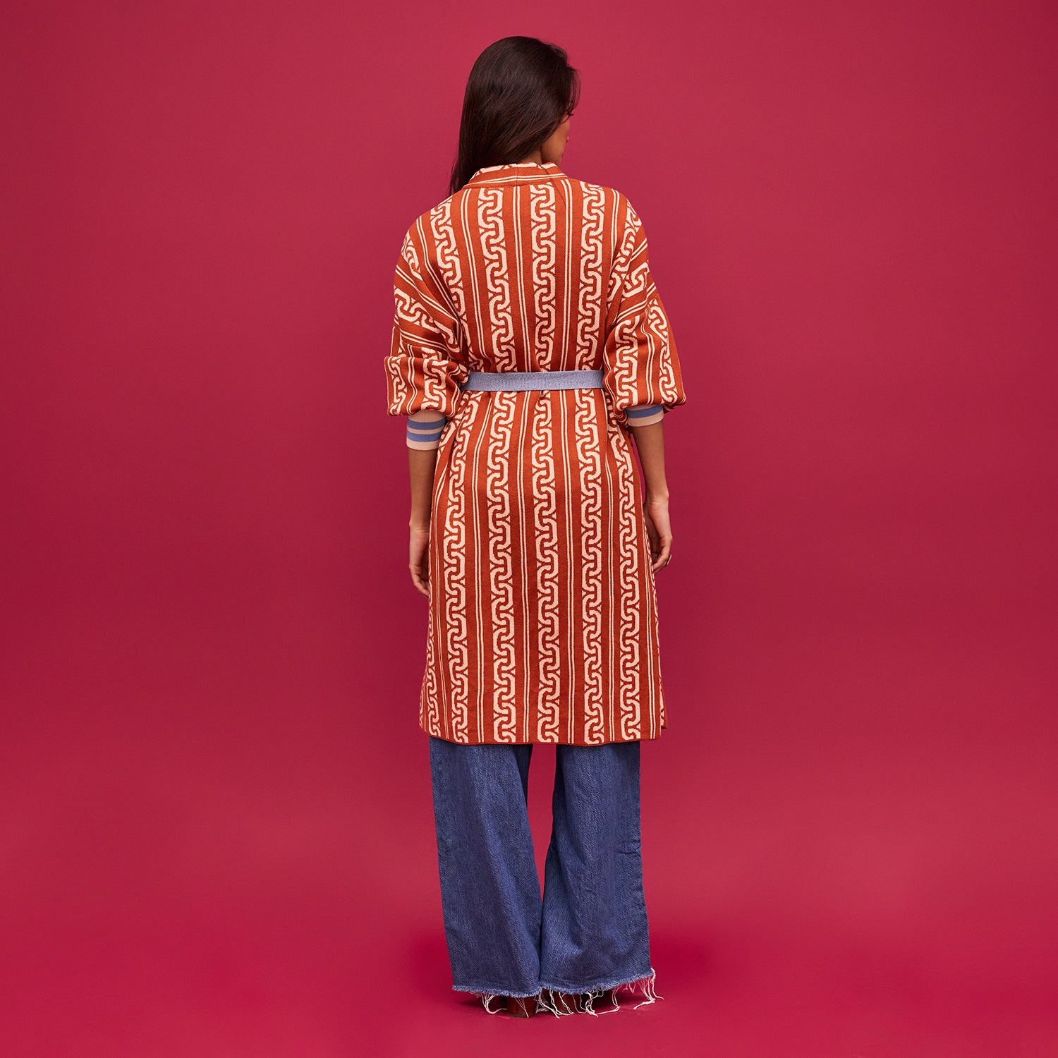 Fidel Jacquard Robe for Women - Luxury Kimono Style Bathrobe with Floral Pattern - Perfect for Spa, Bridal Shower, and Relaxation at Home
