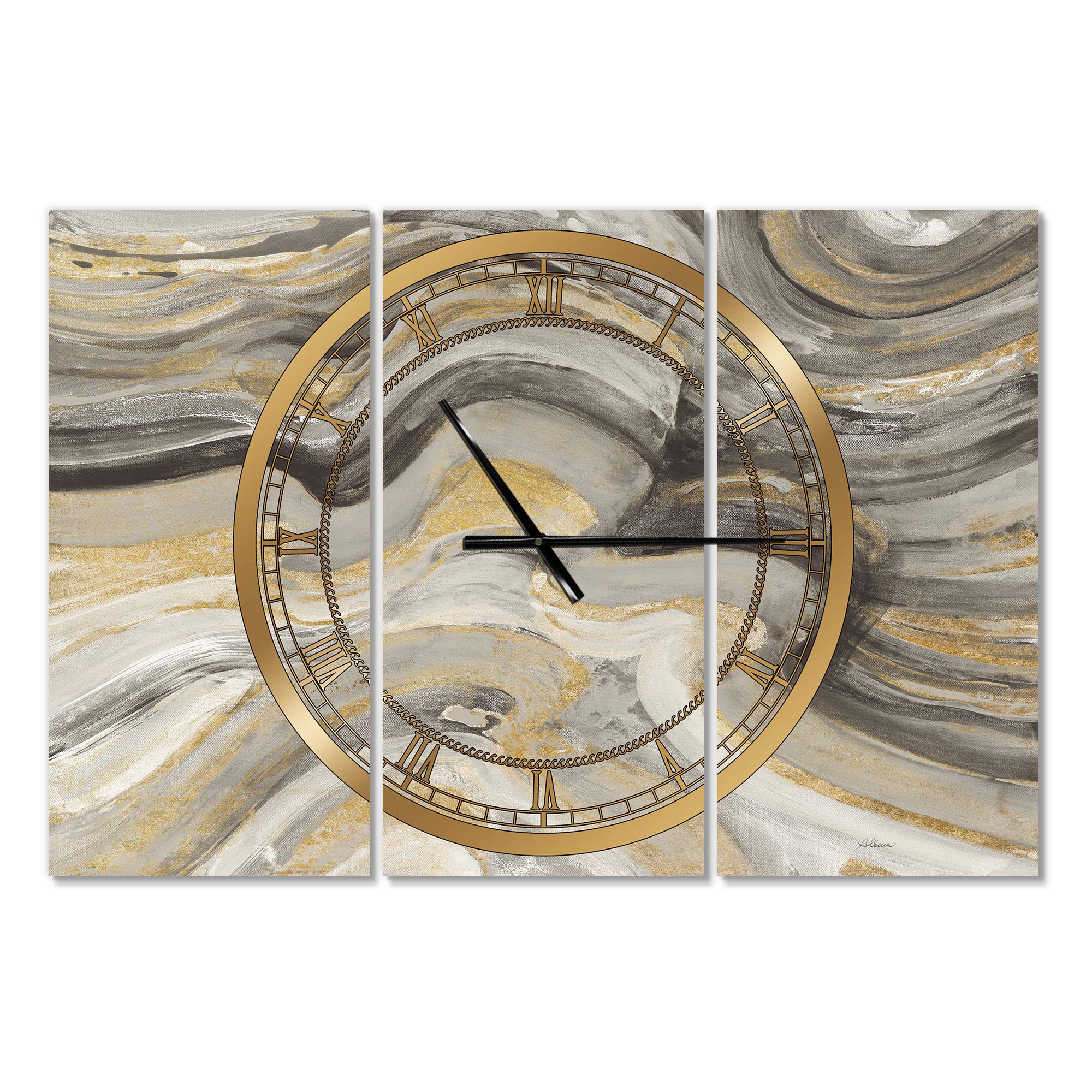 Designart Wild Tiger Color Rage Round Metal Wall Clock - Modern Home Decor for Living Room, Bedroom & Office | Unique Wall Art & Decorative Timepiece for Rustic, Cottage & Contemporary Interiors
