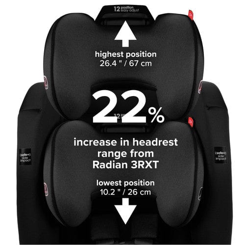 Diono Radian 3RXT Safe+ Convertible Car Seat for Toddlers & Kids - 3-in-1 Rear Facing, Forward Facing & Booster Seat - Perfect for Travel, School Runs & Family Road Trips