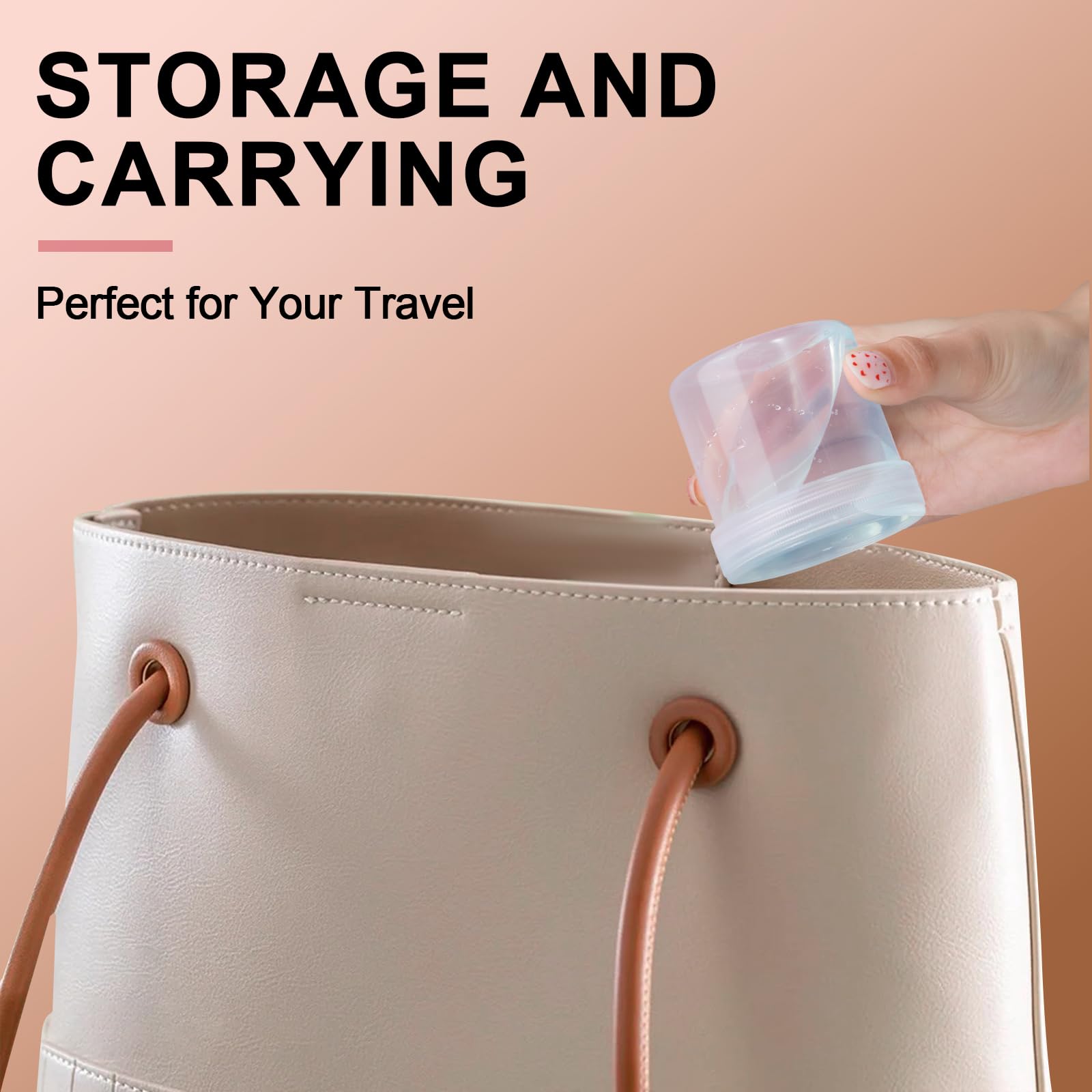 TSA Approved 1 oz Wide Mouth Travel Size Containers - 4 Pack Clear Leak Proof Plastic Jars with Secure Lids for Creams, Lotions & Cosmetics | Perfect for Toiletries, Jewelry Beads, Samples & Small Items Storage | Ideal for Air Travel, Gym Bags & Home Organization