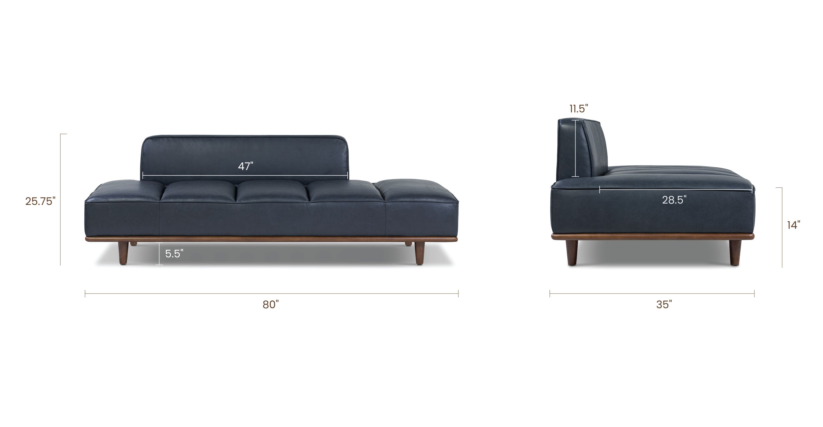 Jasper Daybed - Modern Sofa Bed with Storage, Convertible Sleeper for Small Spaces | Perfect for Guest Room, Dorm, or Studio Apartment