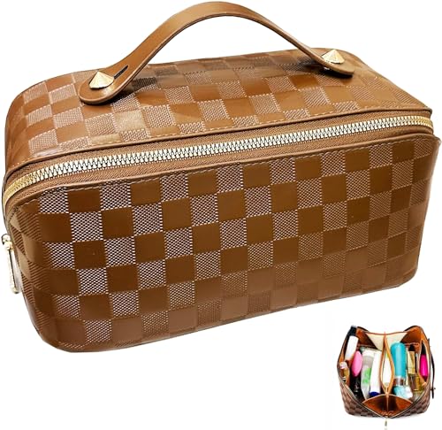 checkered brown