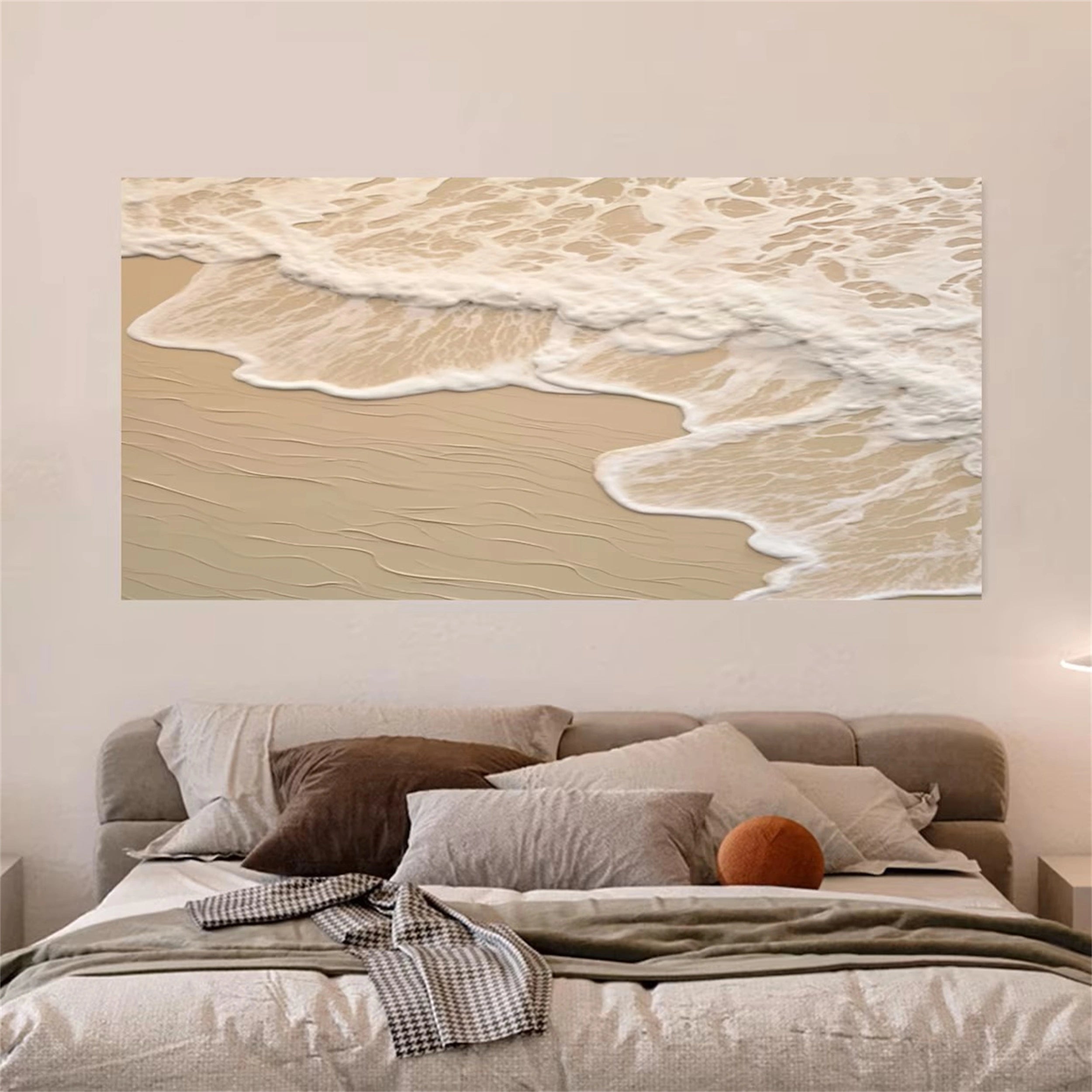 Ocean and Sky Painting #OS 076 - Handmade Seascape Wall Art for Home & Office Decor - Perfect for Living Room, Bedroom or Beach House