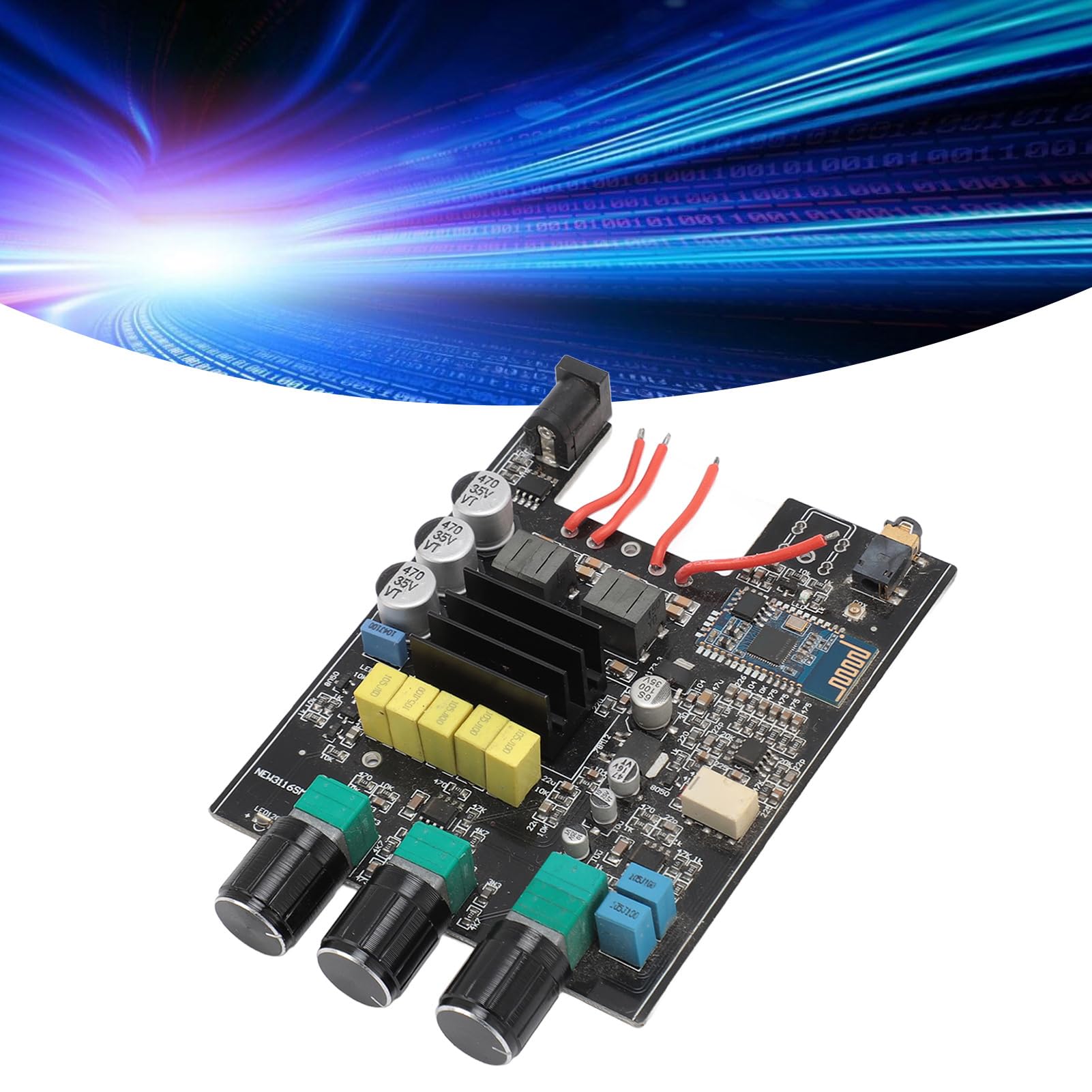 TDA3116D2 QCC3003 120W Dual Channel Bluetooth Amplifier Board, DIY Wireless Speaker Kit for PC, Home Theater, Car Audio, and Multimedia Systems