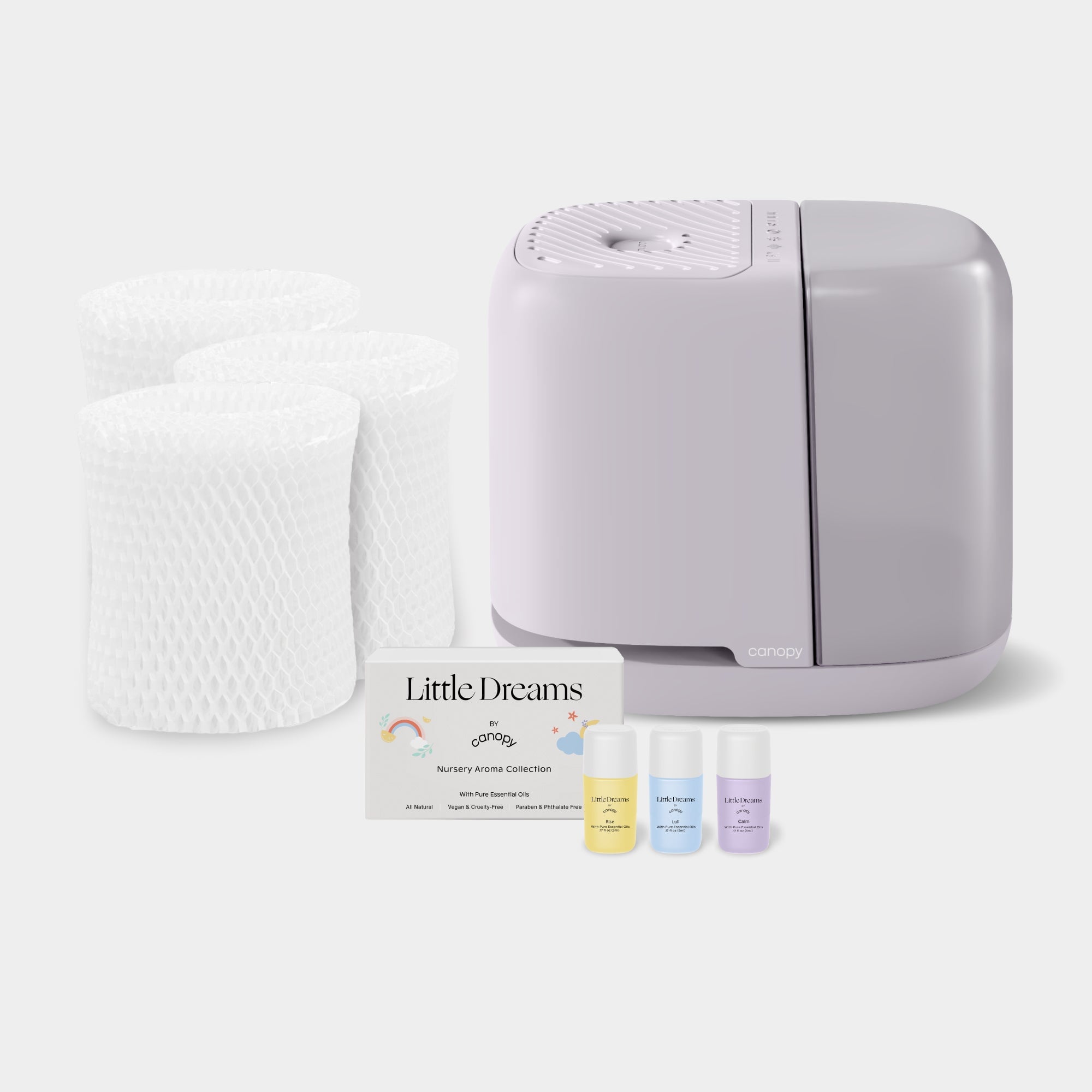 Best Nursery Humidifier Bundle 2.0 - Ultrasonic Cool Mist Humidifier for Baby Room with Essential Oil Diffuser & Night Light - Perfect for Nursery, Kids Bedroom & Home Office