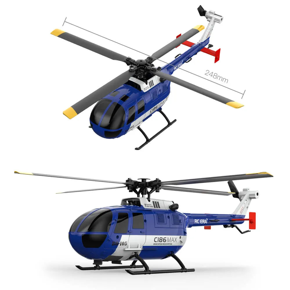 **Upgraded RC ERA C186MAX RTF Helicopter with Remote Controller - Perfect for Indoor & Outdoor Flying, Beginner-Friendly RC Toy for Kids & Adults**