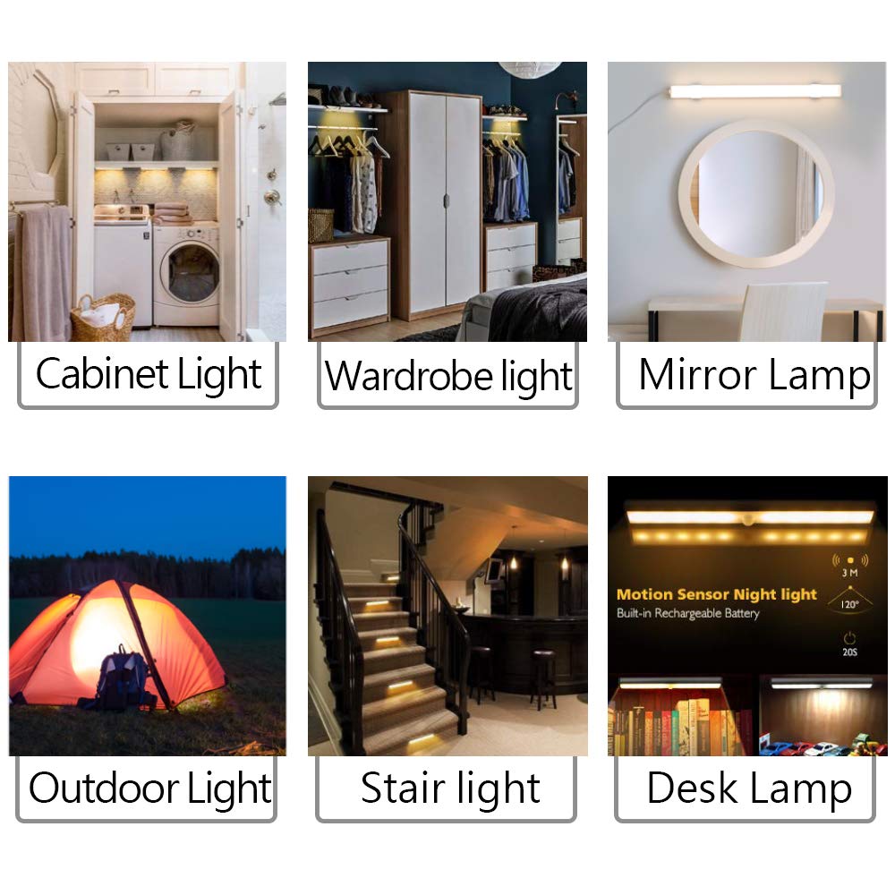Dimmable LED Under Cabinet Lighting - 3 Color Temperature USB Reading Light Strip, Eye-Care Desk Lamp for Craft Table, Piano, Music Stand, Kitchen & Shelf | Perfect for Reading, Cooking, Crafting & Home Office Workspaces