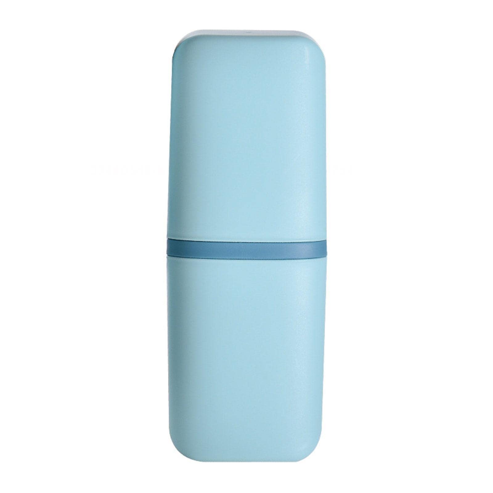 Zentto Travel Toothbrush Case with Toothpaste Storage - Portable Oral Care Organizer for Travel, Camping, Business Trips & Home Use (Blue) | Compact Design for Daily Hygiene, School Supplies & On-the-Go Lifestyle