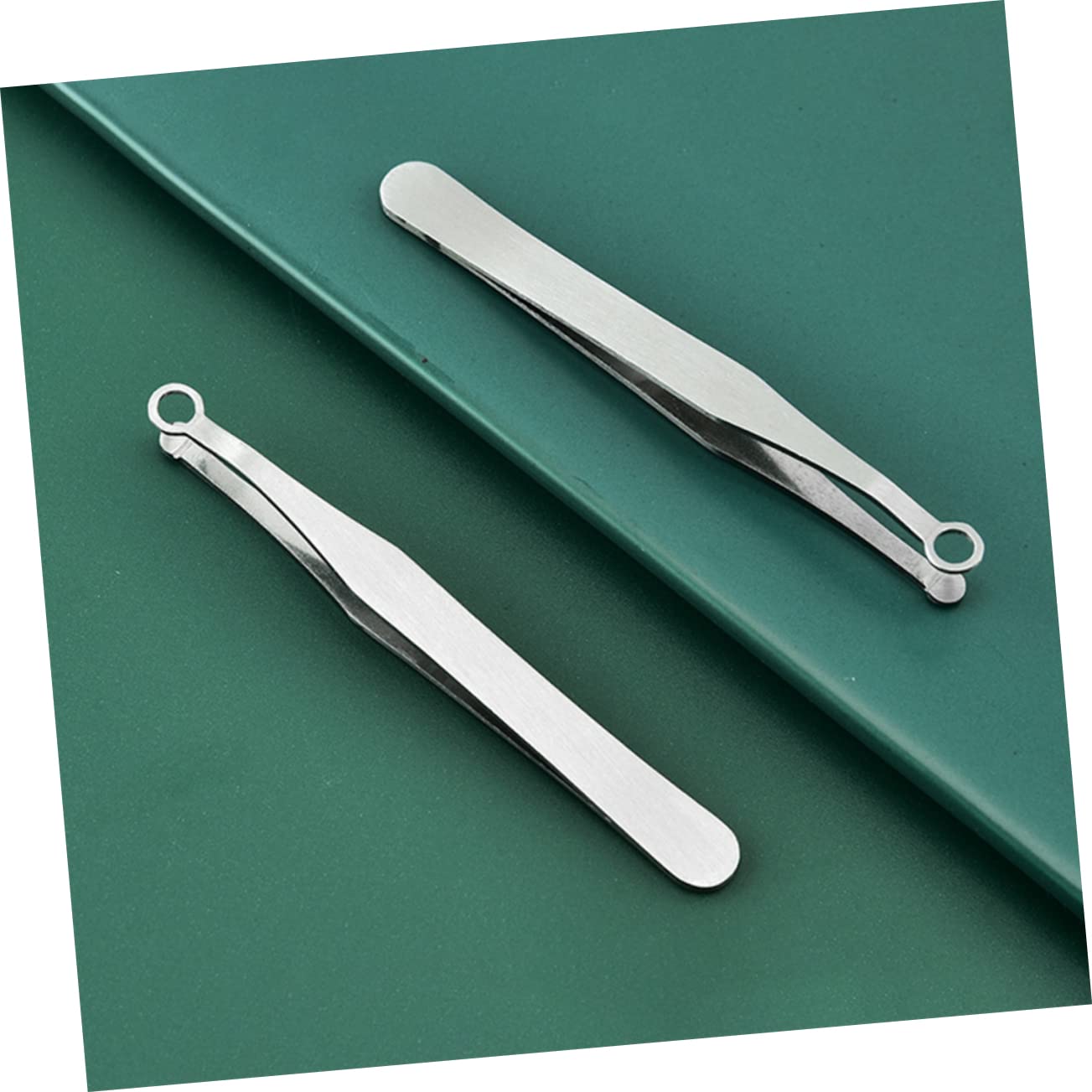 Stainless Steel Round Nose Hair Clipper & Eyelash Tweezers Set for Men - Precision Grooming Tool for Nose Hair Trimming, Eyebrow Shaping | Perfect for Travel, Home & Salon Use