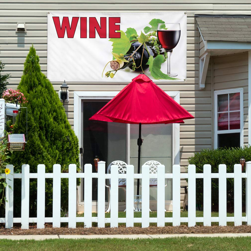Vinyl Banner - 60x144 Inches, Weatherproof Outdoor Advertising Sign with 10 Grommets for Restaurants, Food & Industrial Use - Multiple Sizes Available - Perfect for Yard Signs, Events & Business Promotion