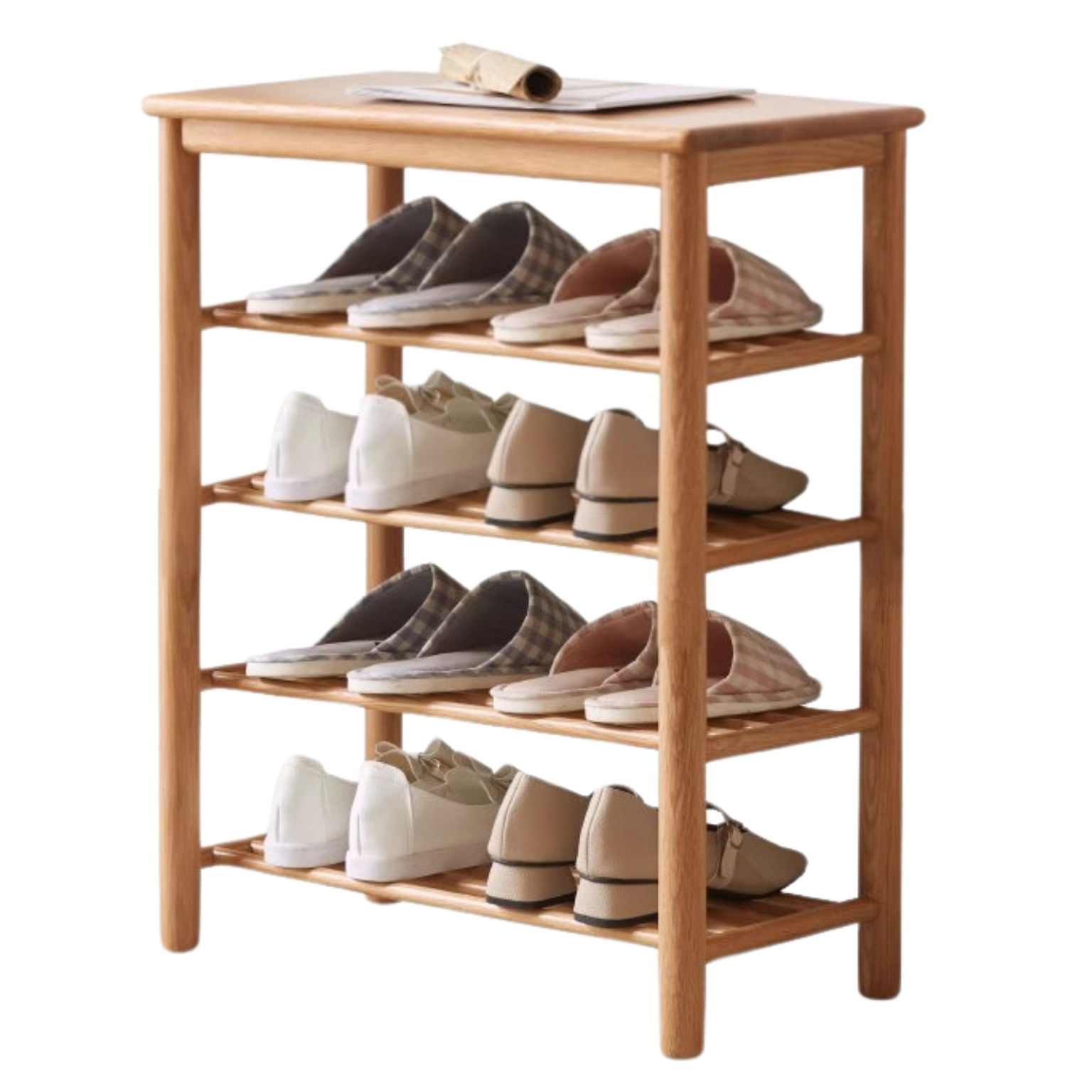 23.6x11.8x28.3 inch / 60x30x72 сm / Natural Wood Color / Stool