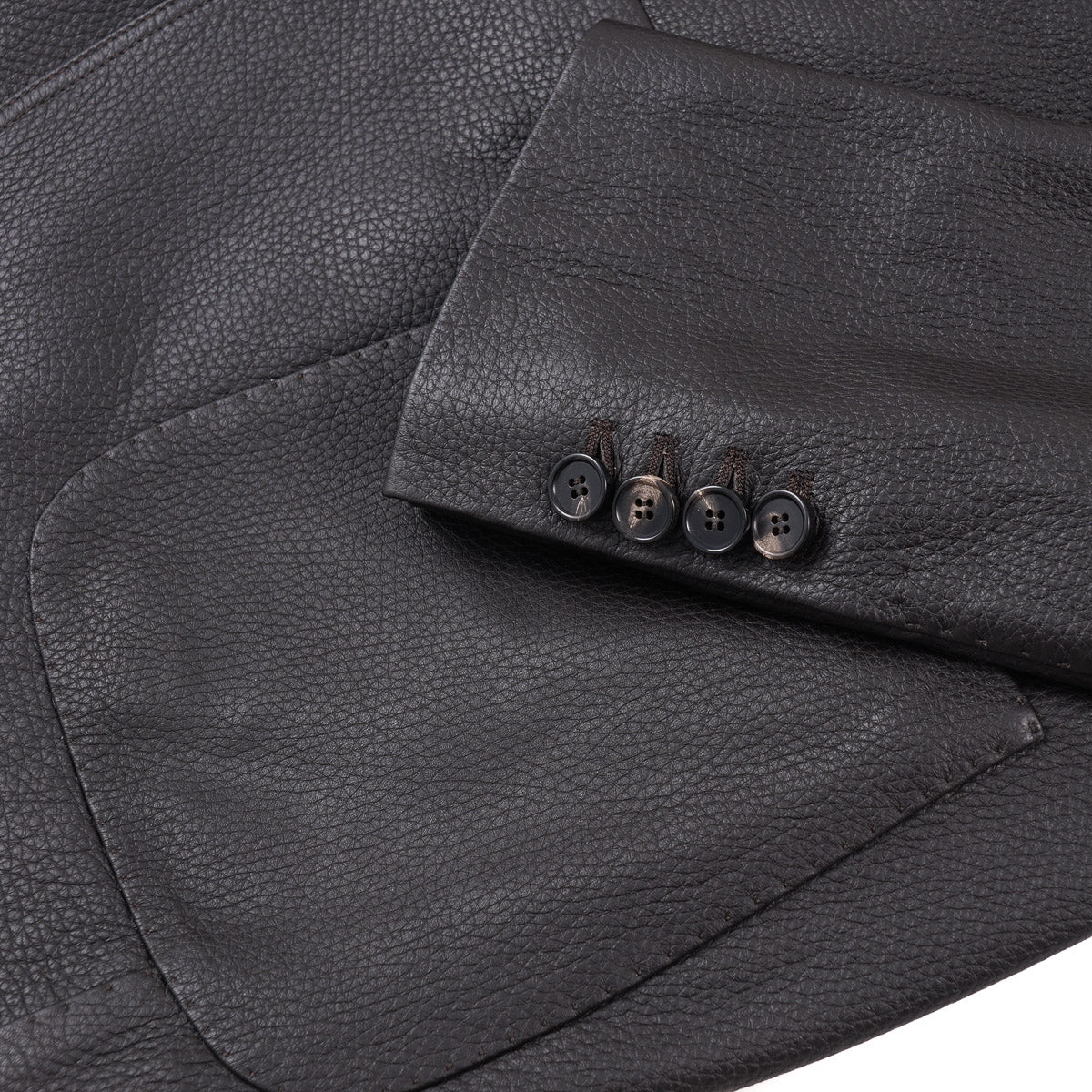 Premium Wool-Lined Deerskin Leather Blazer Jacket for Men - Warm Winter Coat for Outdoor Adventures & Business Casual Wear