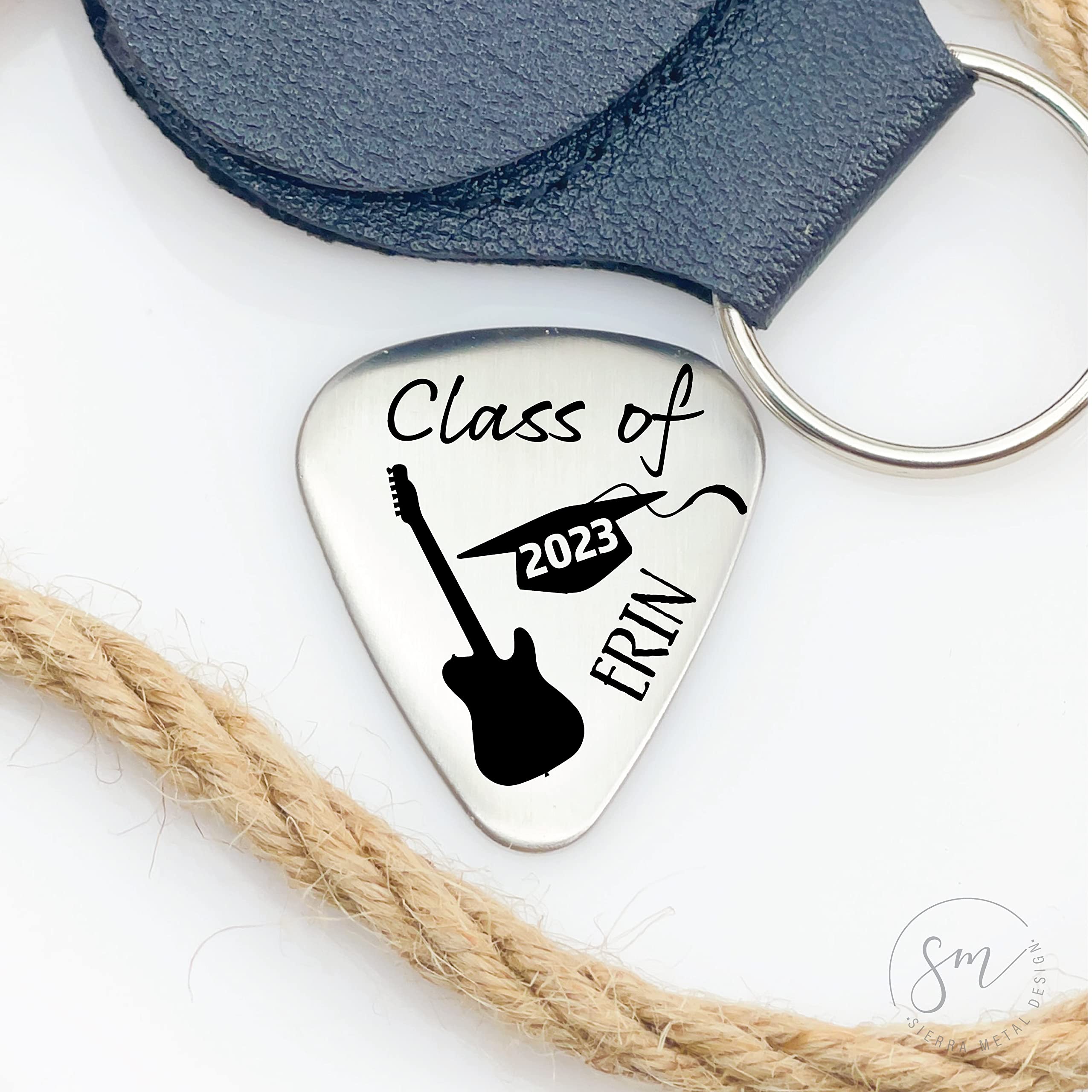 2024 Graduation Guitar Pick - Personalized High School Graduation Gift for Boys - Engraved Class of 2024 Plectrum - Perfect Gift for Musicians & Graduates | Great for Concerts, Band Practice & Commencement Celebrations