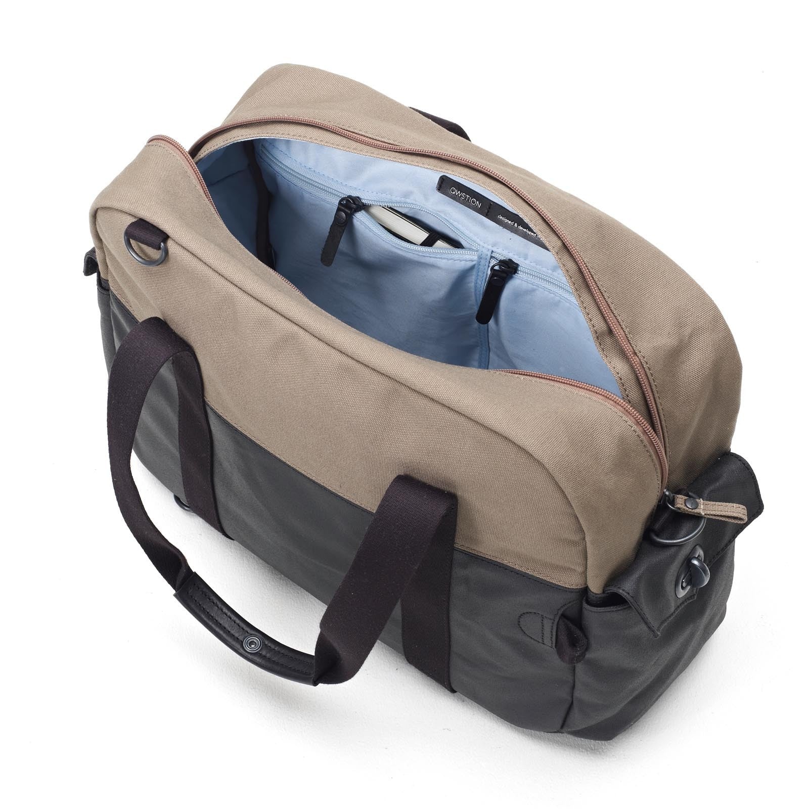 Qwstion Overnighter - Stylish & Durable Travel Bag for Men & Women | Perfect for Weekend Getaways, Business Trips & Gym Use | Water-Resistant & Lightweight Carry-On
