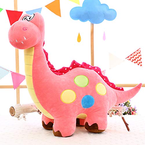 EQLEF Soft Plush Dinosaur Stuffed Animal - Cute Dinosaur Toy for Kids, Pink (Rose) - Perfect for Gifts, Cuddling & Nursery Decor