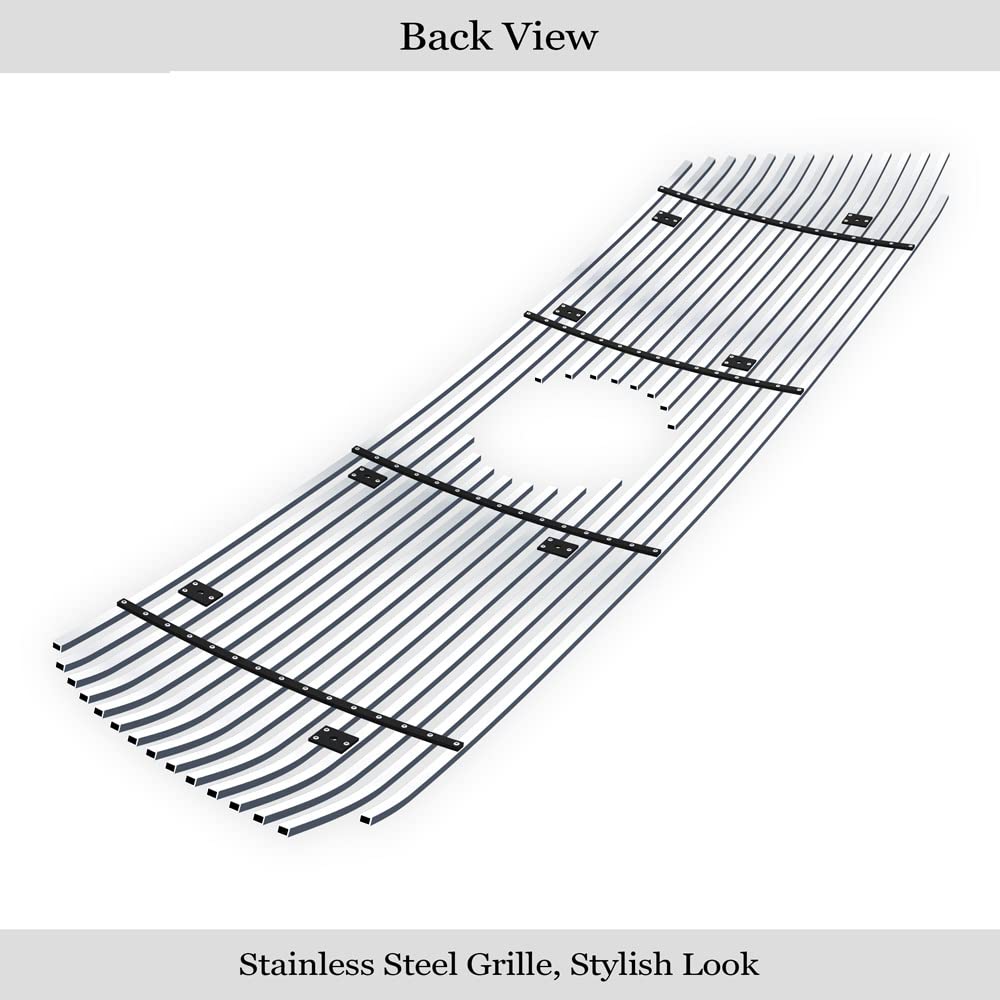 APS Compatible with Toyota Sequoia 2008-2017 Main Upper Stainless Steel Chrome Billet Front Grille Insert T66553A - Upgrade Your Truck's Style for Off-Roading & Daily Driving
