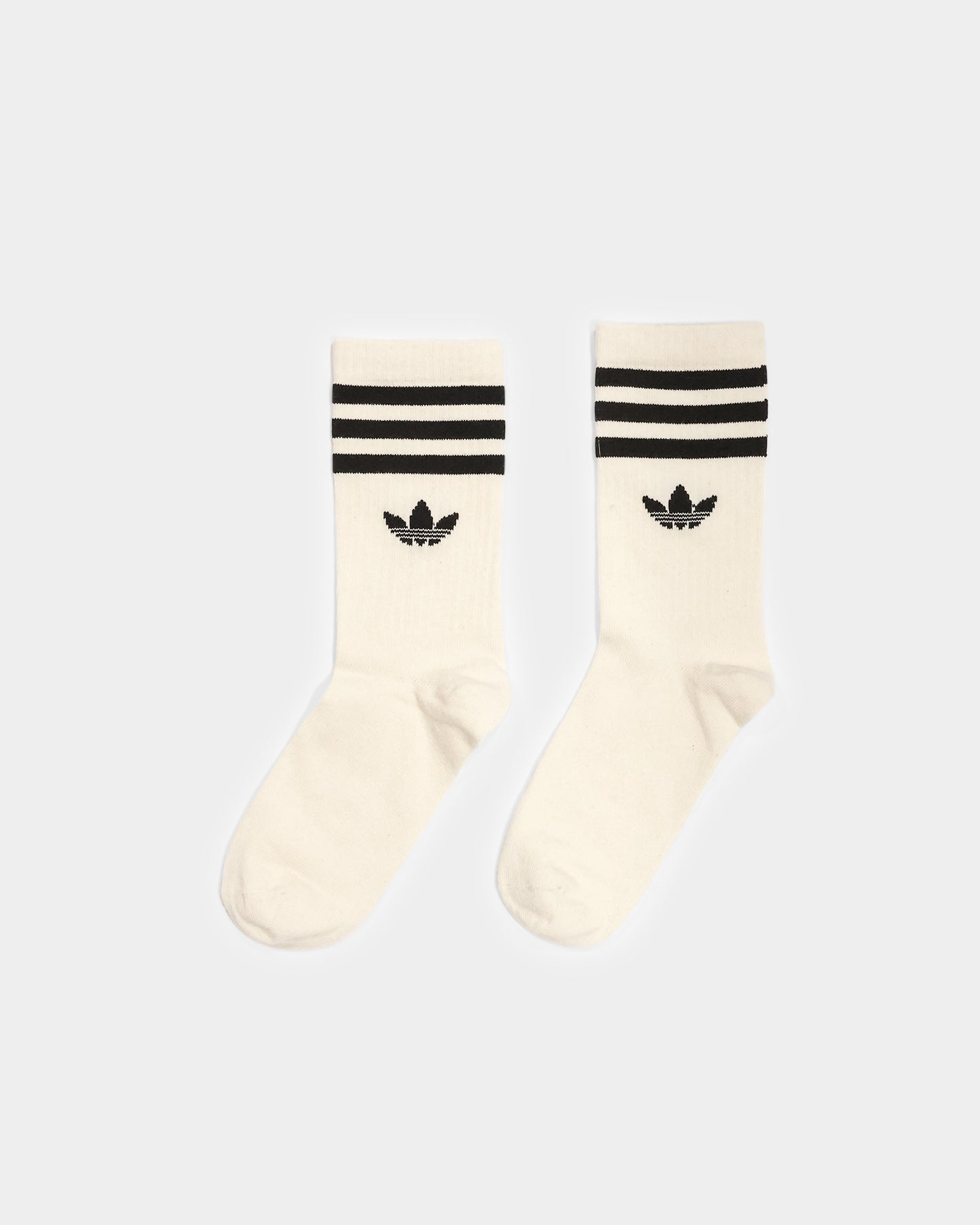 Adidas No Dye Cuff Crew Socks 2 Pairs - White Non-Dyed Cotton Athletic Socks for Men & Women - Perfect for Running, Gym & Casual Wear