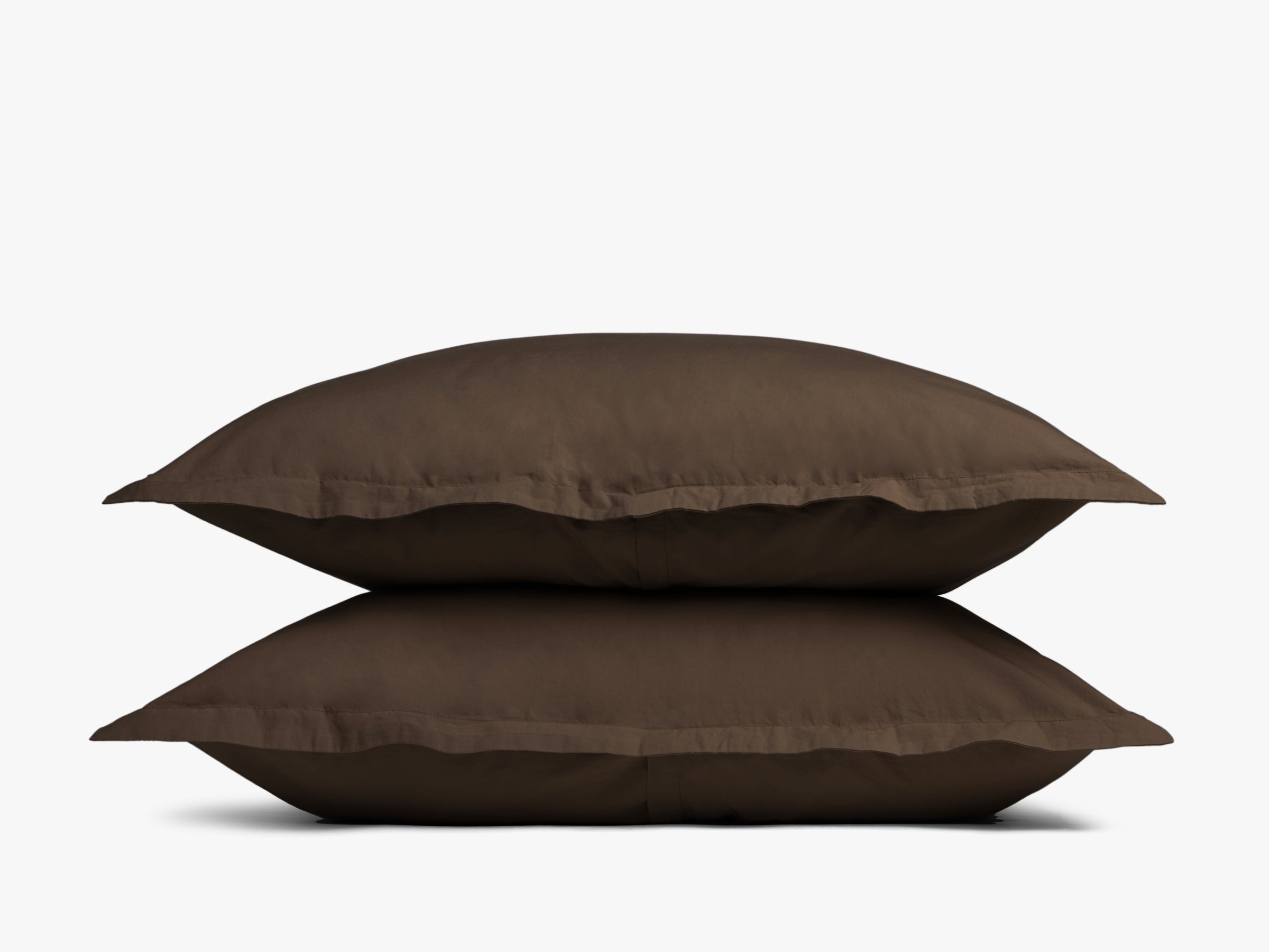 Premium Percale Sham Set (Java) - Soft & Breathable Pillow Covers for a Comfortable Sleep - Perfect for Bedroom, Guest Room, and Hotel Decor