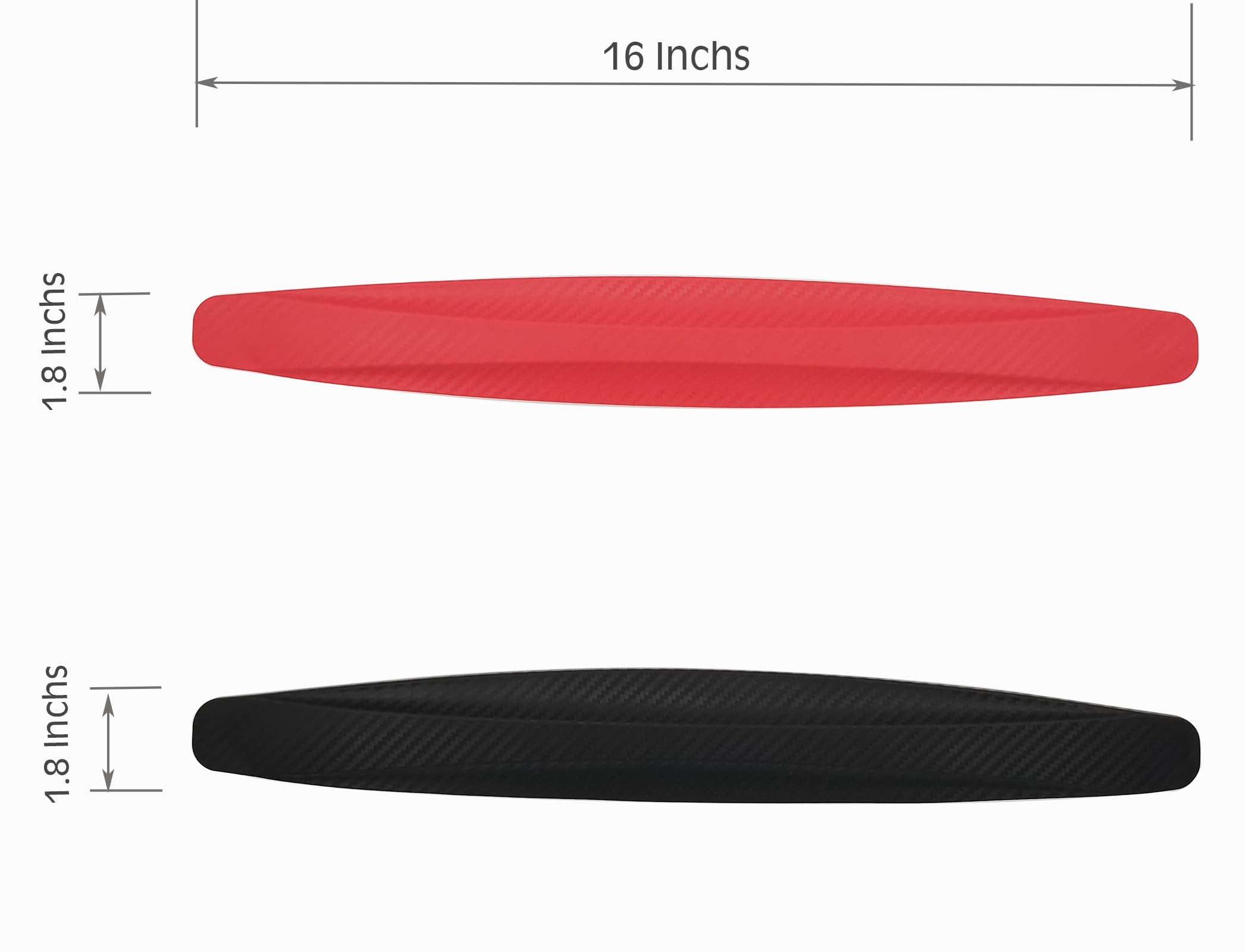 4 Pack Universal Rubber Car Bumper Guards - Front & Rear Bumper Protector for SUV, Anti Collision & Scratch Protection (Black) | Perfect for Parking Lots, Tight Spaces & Urban Driving