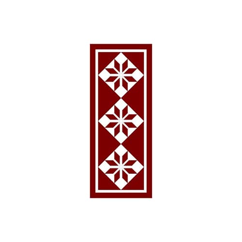Red Star Table Runner Quilt Pattern - 23