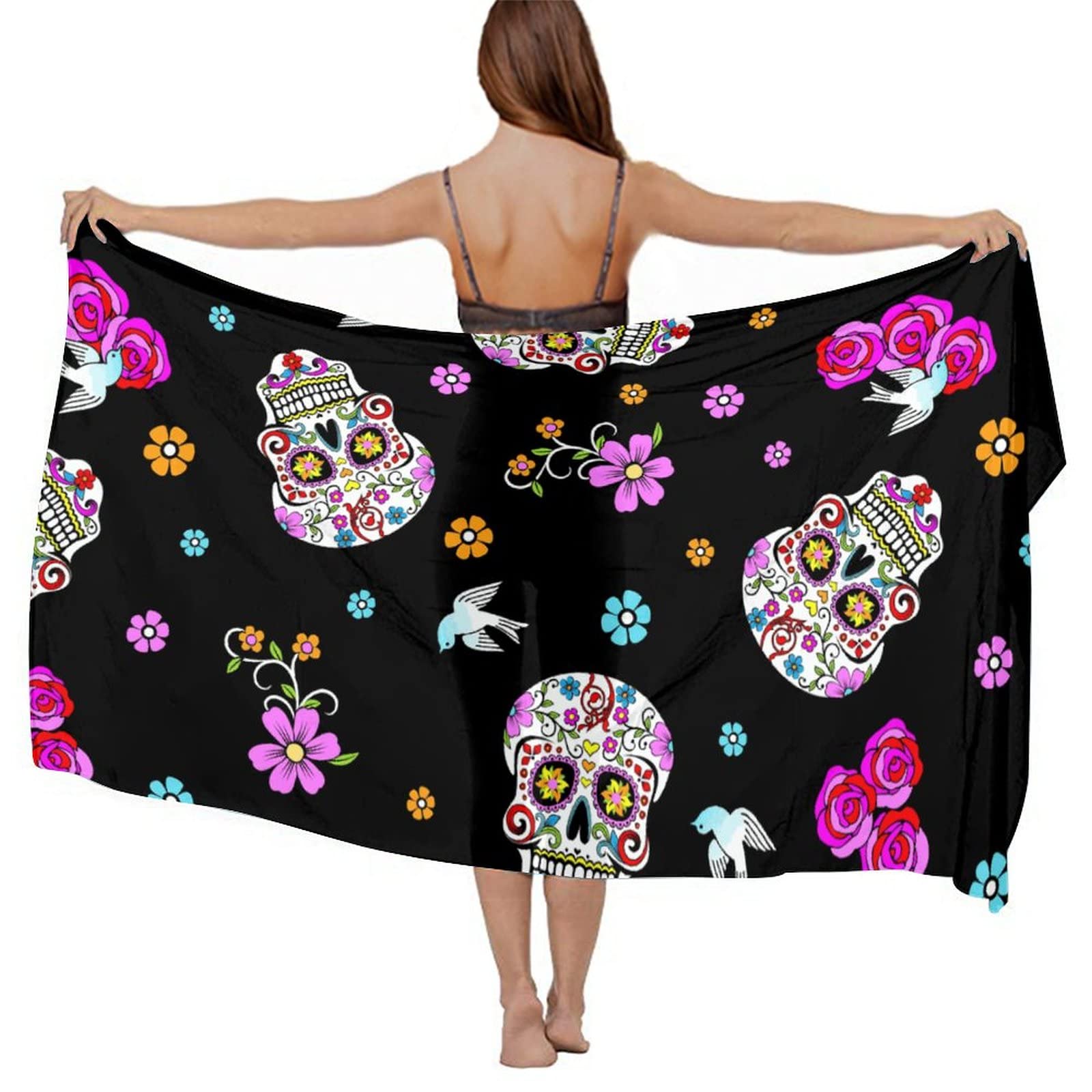Aiyoolee Women's Cute Beach Wrap Sarong Cover Up - Sheer Chiffon Swimsuit Wrap Skirt for Bikini - Perfect for Poolside, Vacation & Summer Outfits