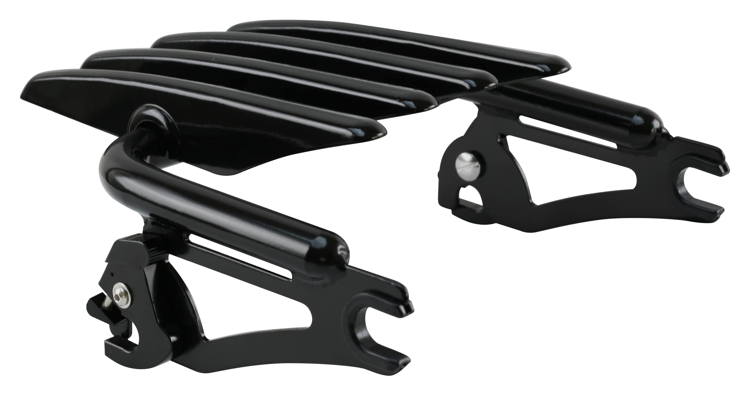 YHMOTO Stealth Detachable Motorcycle Luggage Rack for Harley Touring Models - Street Glide, Road King & Electra Glide (2009-2022) - Black - Perfect for Long Distance Rides & Touring Accessories