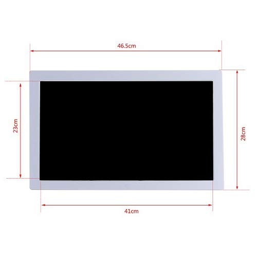 18.5 Inch Digital Photo Frame - HD LED LCD Screen 1366×768 Resolution, Video Player, Electronic Photo Album with Clock & Calendar - Perfect for Home, Office, and Advertising Displays (White)