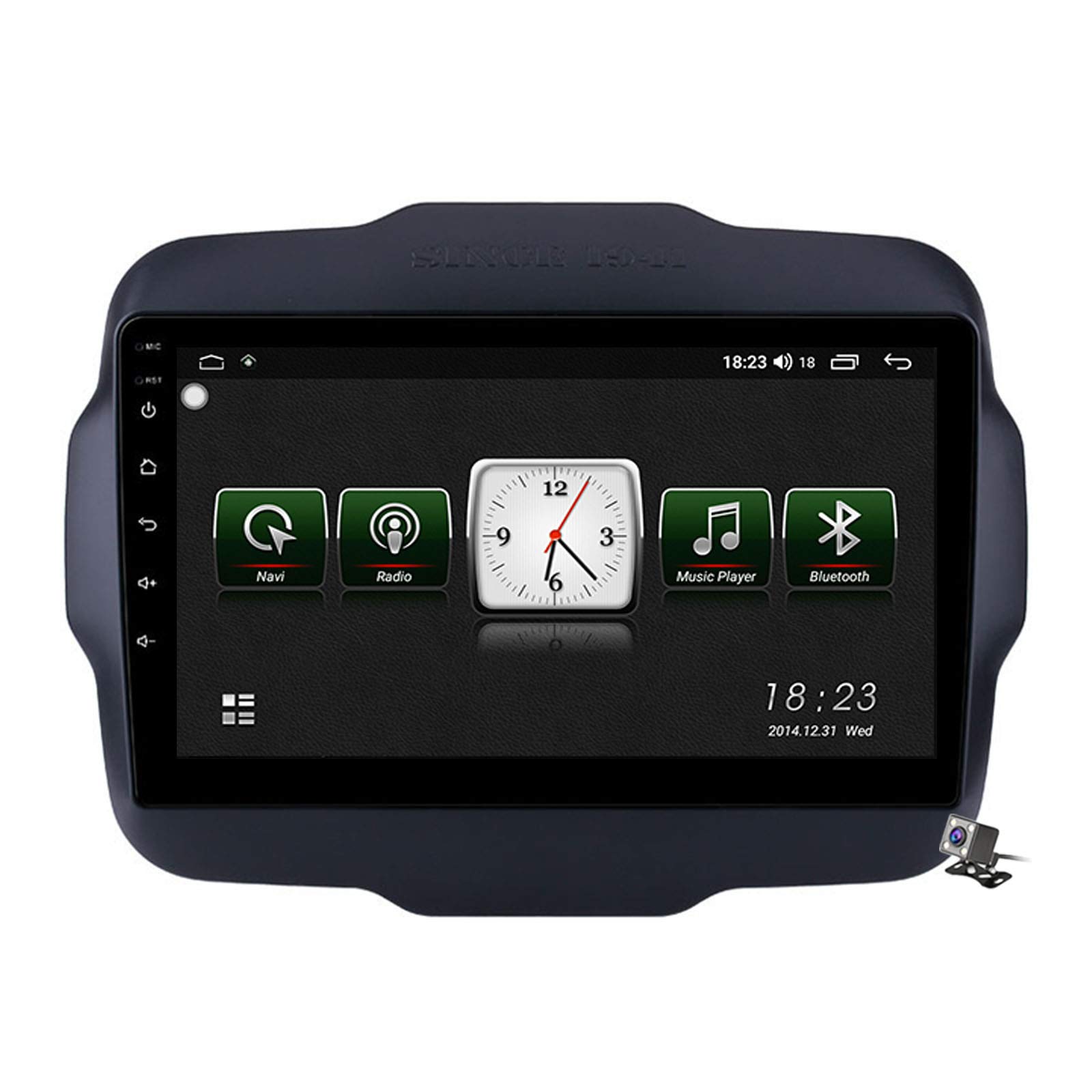 HARBERIDE 9 Inch QLED Android 10 Car GPS Navigation System with FM DSP RDS, CarPlay & Android Auto, Bluetooth, Split Screen & Steering Wheel Control for Jeep Renegade 2016-2020 - Perfect for Road Trips, Daily Commutes & Off-Road Adventures