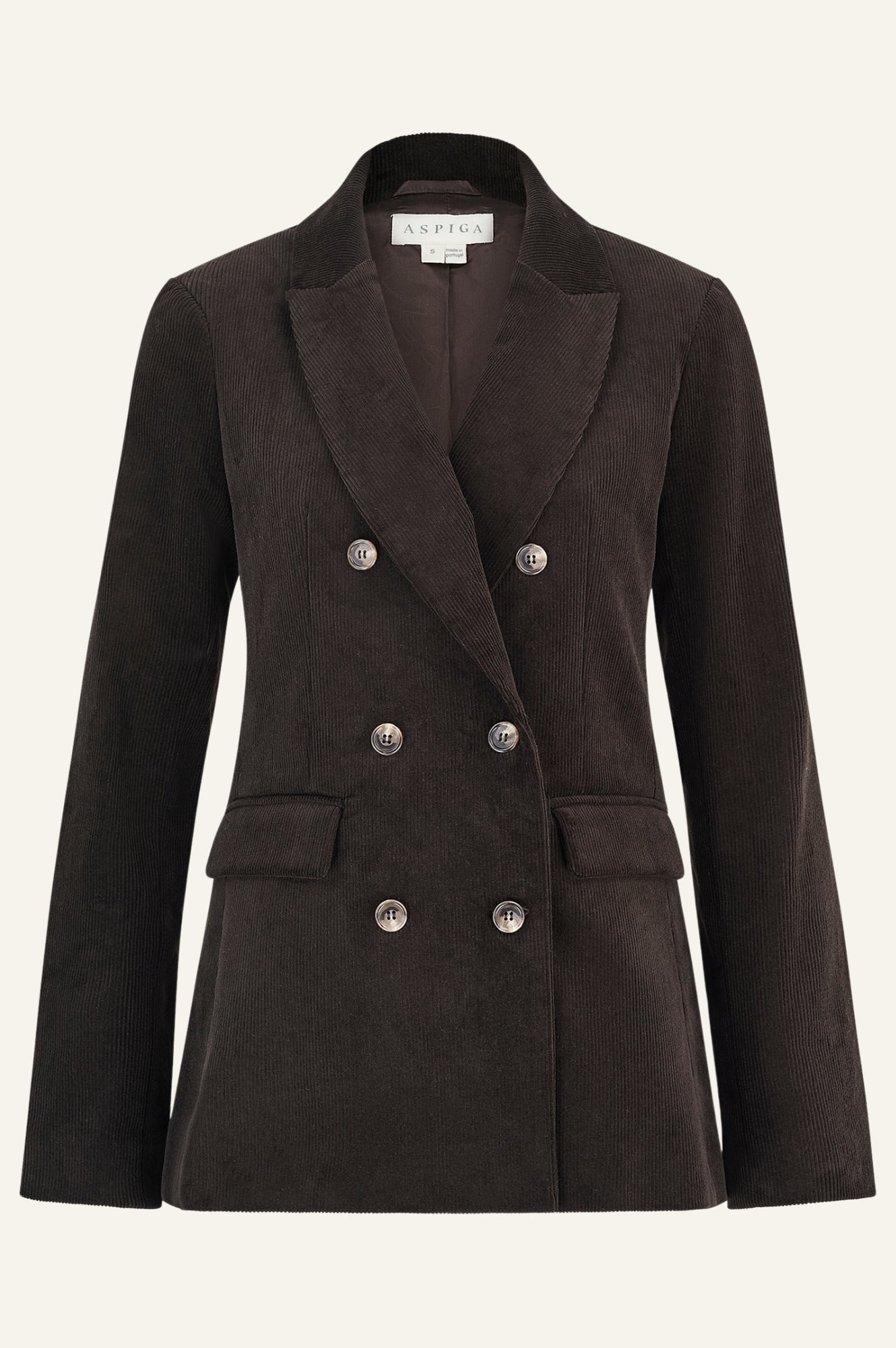 Theresa Stretch Corduroy Blazer for Women | Chocolate Brown | Comfortable & Stylish Jacket for Office Wear, Business Casual & Fall Outfits