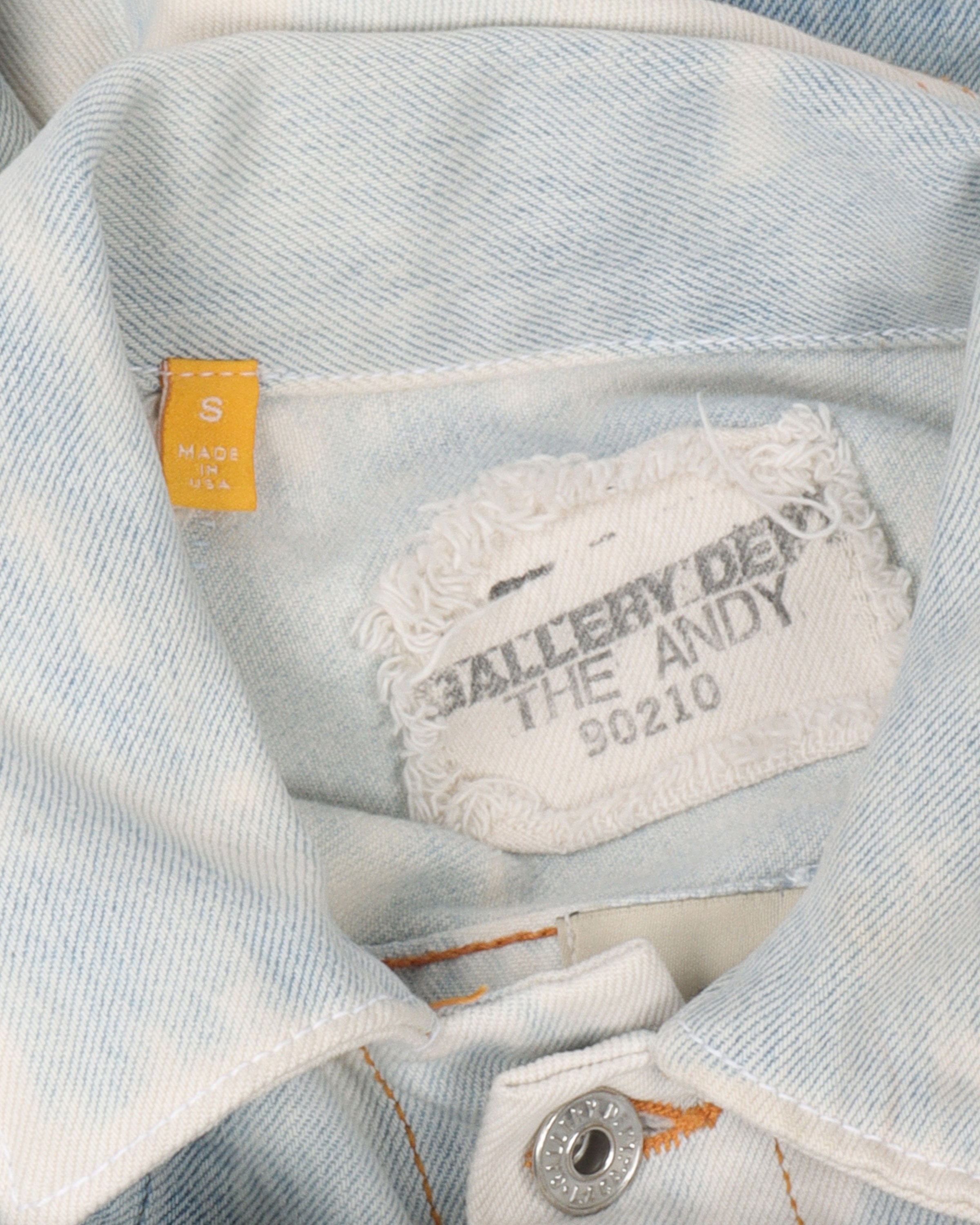 Andy Bleached Denim Jacket for Women - Vintage Distressed Denim Jacket with Button Front & Classic Fit - Perfect for Casual Outfits, Streetwear & Fall Layering