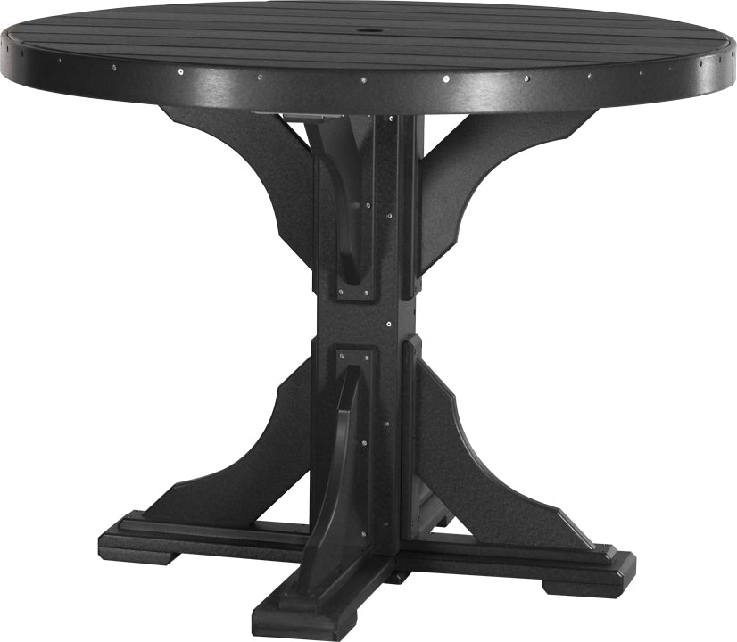 LuxCraft 4-Foot Round Dining Table Set - Perfect for Small Spaces, Kitchens & Outdoor Patios