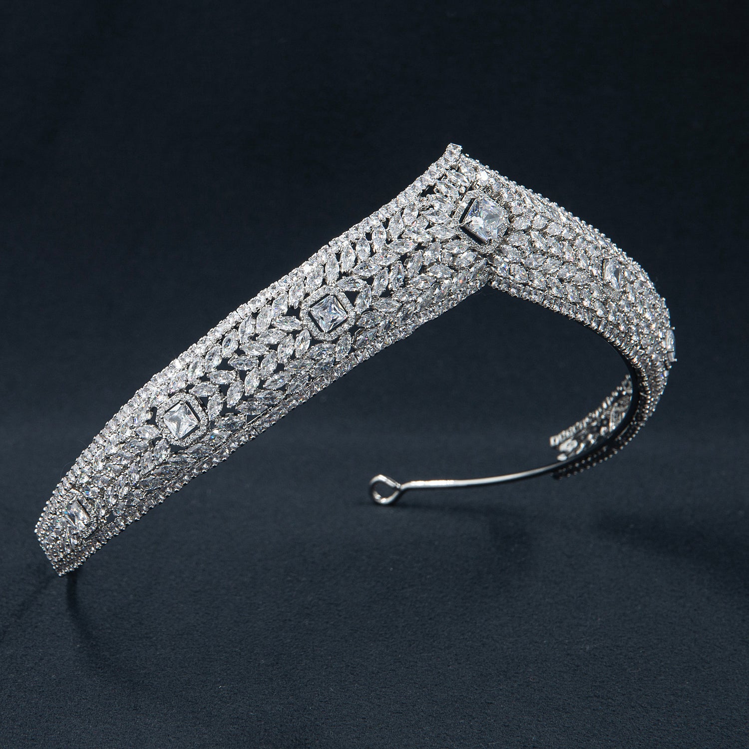 5A Zirconia Wedding Tiara - Sparkling Crystal Bridal Crown for Bride FK93750 | Perfect for Weddings, Prom, Pageants & Special Occasions