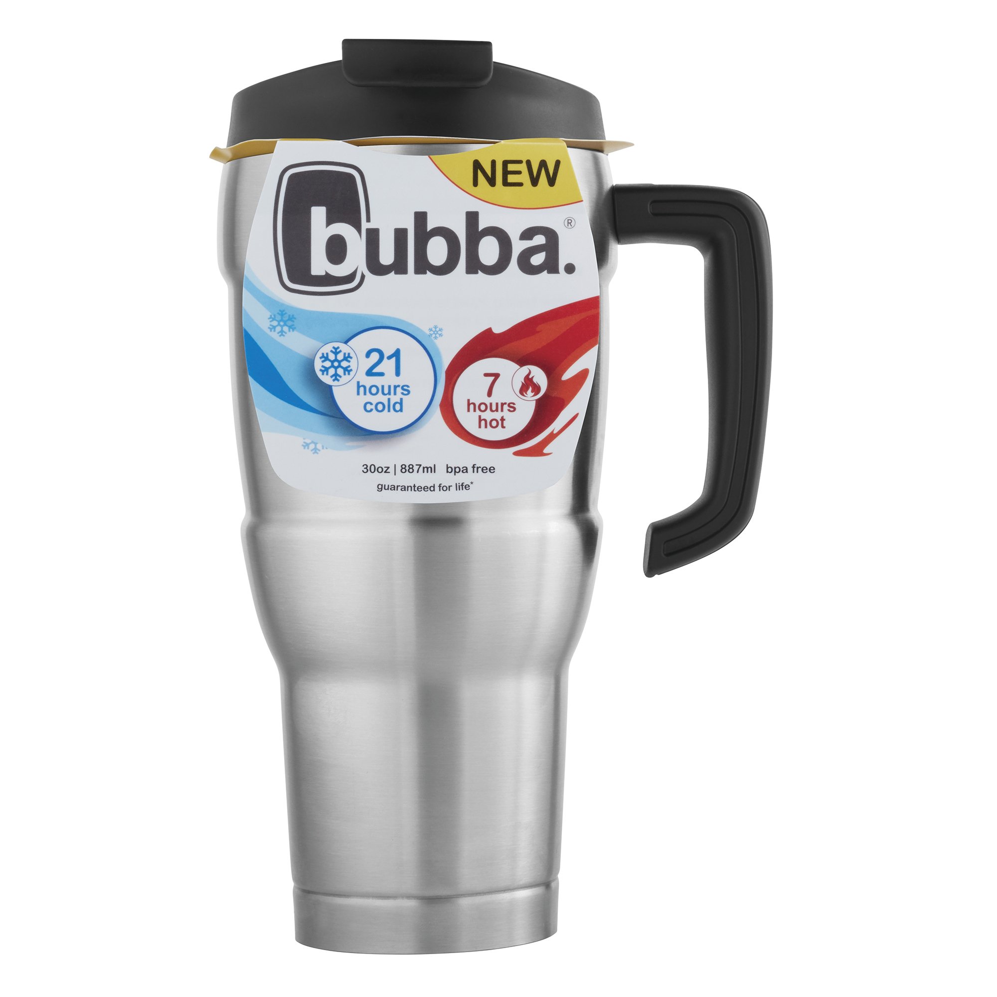 Bubba Hero XL 30oz Vacuum-Insulated Stainless Steel Travel Mug - Leak Proof, Keeps Drinks Hot/Cold for Hours - Perfect for Coffee, Tea, Commuting, Camping & Outdoor Activities